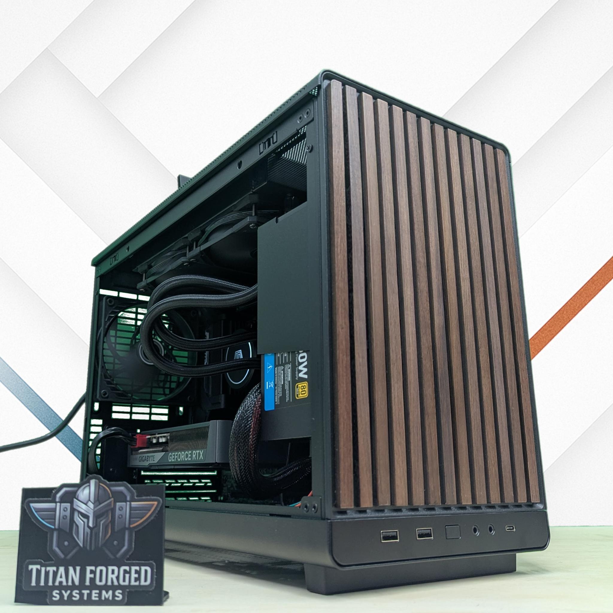 🦂 Gaboon | 5060 Ti 16GB | AMD 9600X | Compact Wood Build | 32GB DDR5 | 2TB NVMe