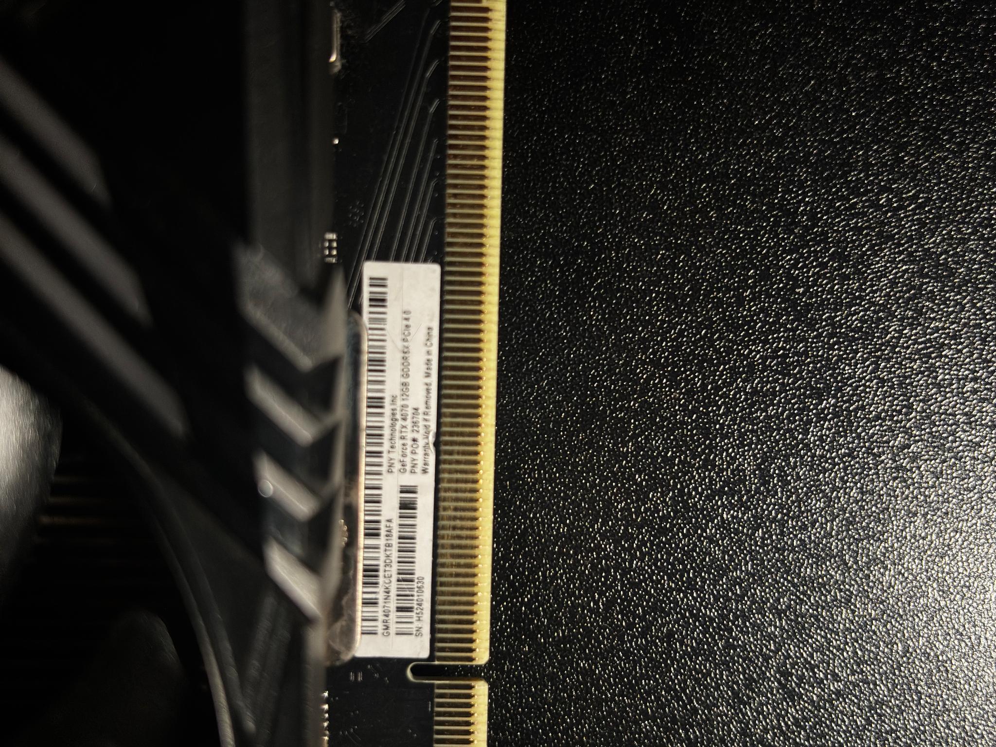 PNY XLR8 RTX 4070 12GB (Read Description)