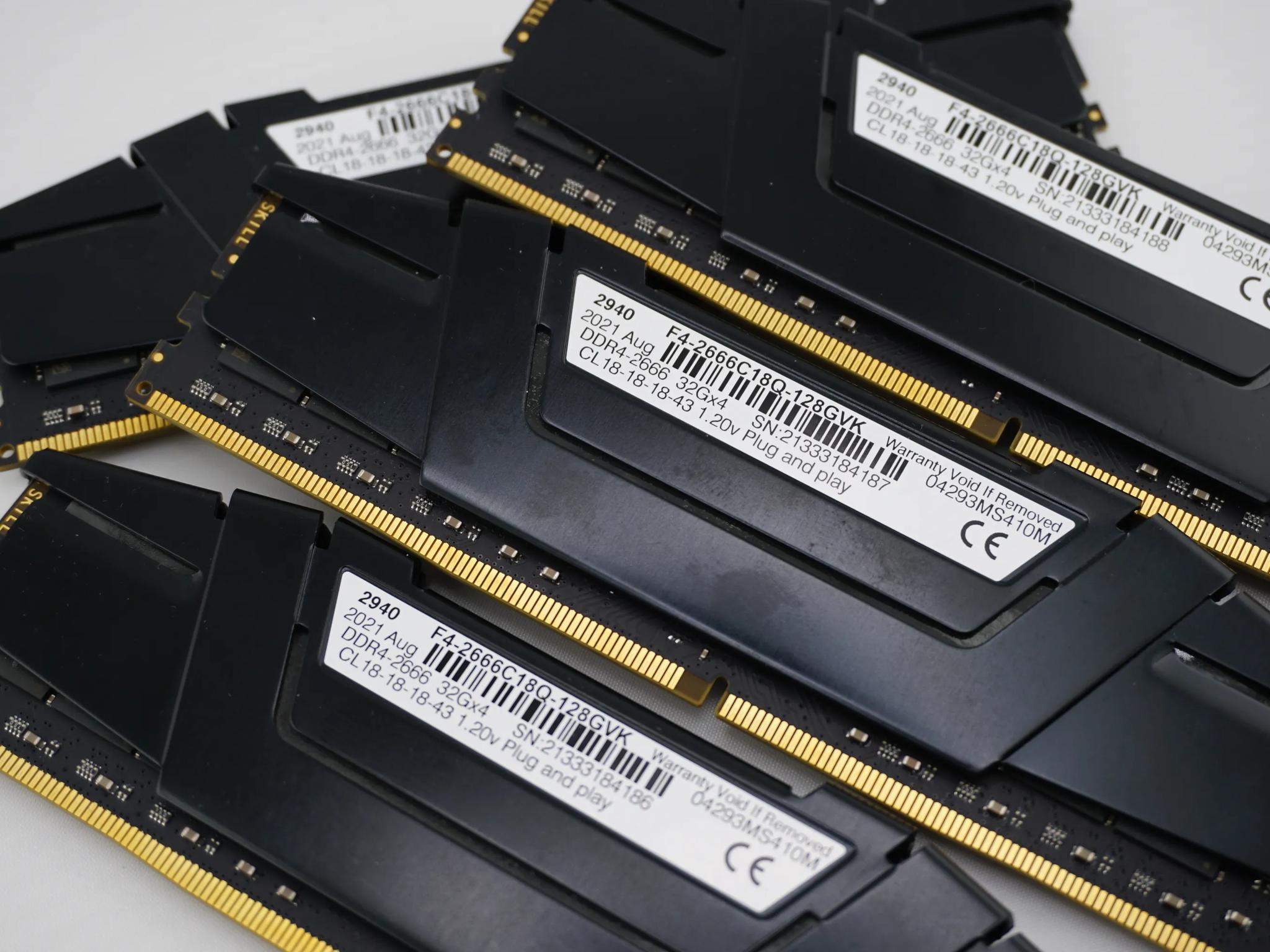 G.Skill DDR4 4x32GB 2666C18 F4-2666C18Q-128GVK