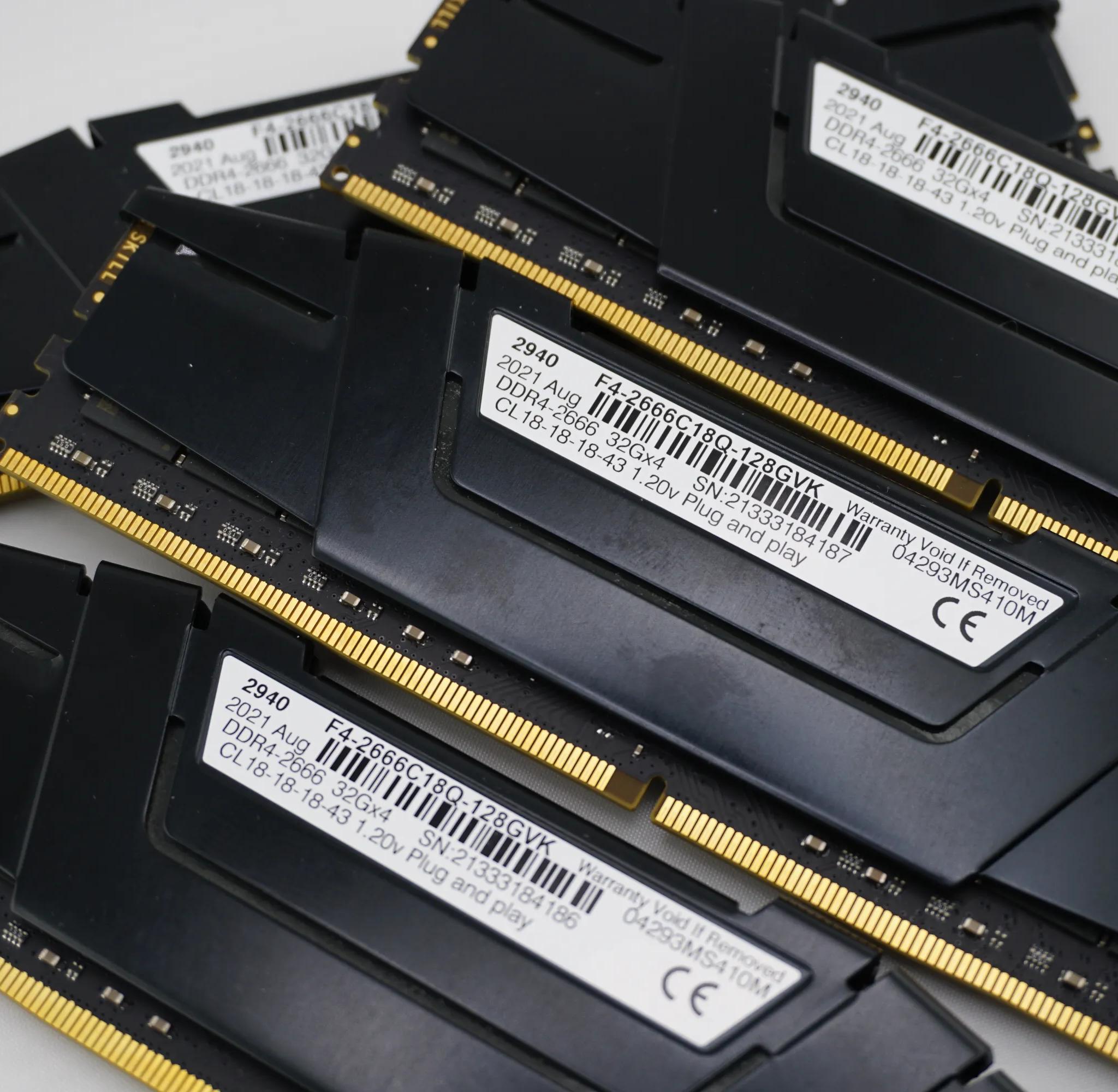 G.Skill DDR4 4x32GB 2666C18 F4-2666C18Q-128GVK