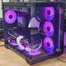 Black Corsair PC Case with Tempered Glass