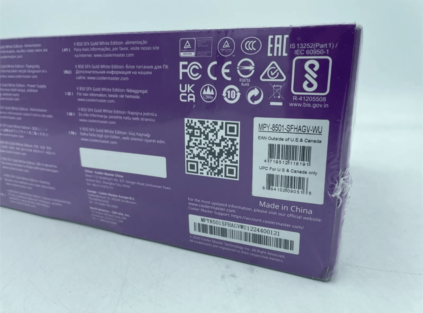 Cooler Master V850 White Edition 850W 80 Plus Gold SFX Power Supply