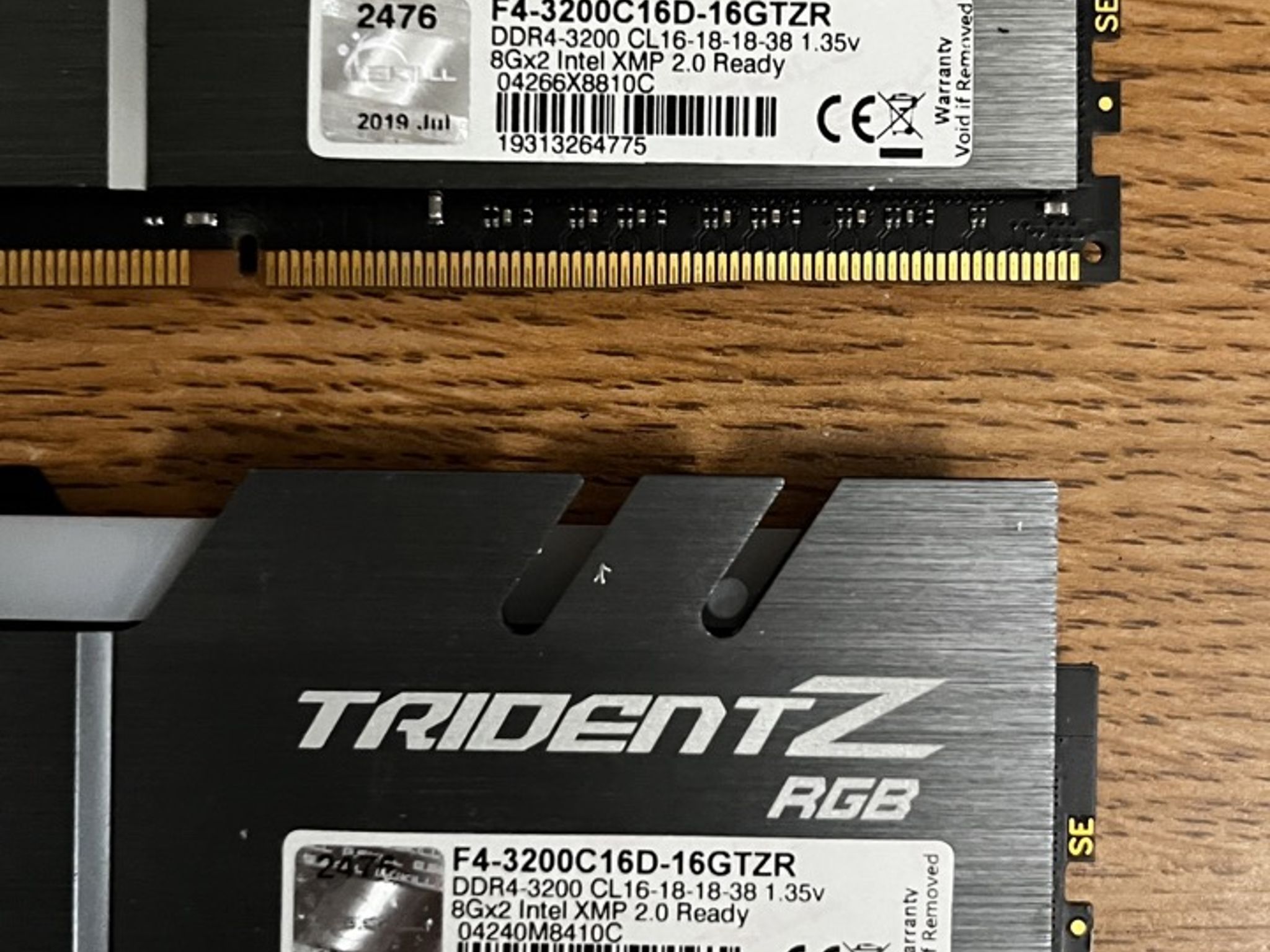 G.Skill Trident Z 16 GB (2 x 8 GB) DDR4-3200 CL16 Memory