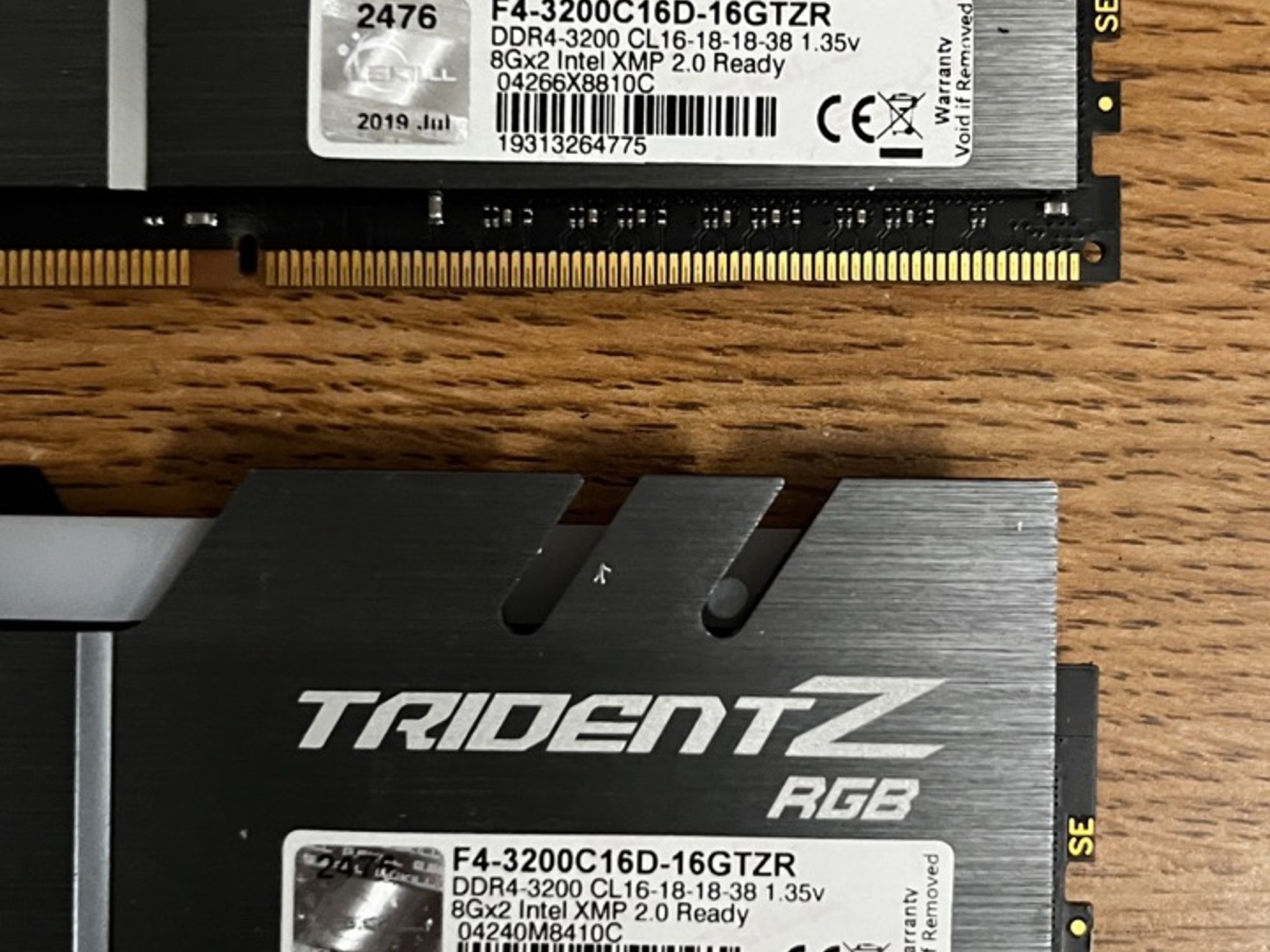 G.Skill Trident Z 16 GB (2 x 8 GB) DDR4-3200 CL16 Memory