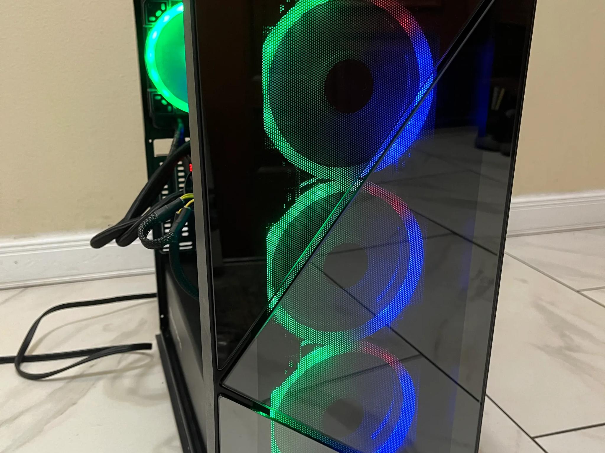 🟠🔥NVIDIA GTX 1080, Intel i7-8700, 16GB RAM, 1.6 TB Storage, High Performance Gaming PC w/ RGB Remote