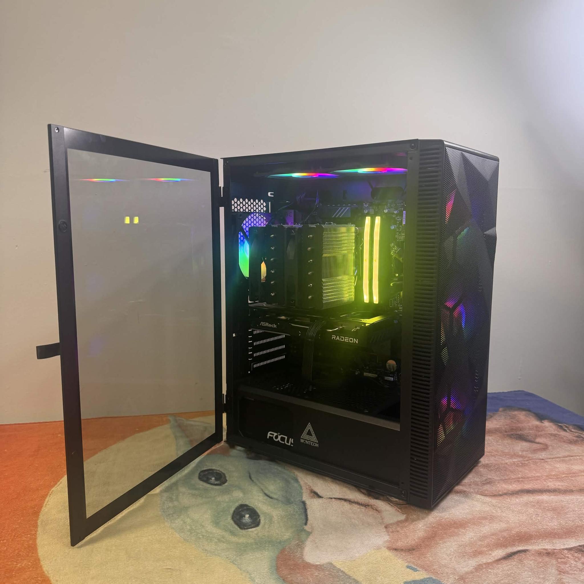 Custom Gaming PC – Ryzen 5 7600x / ASRock 9060xt Dual Fan / 32GB RAM