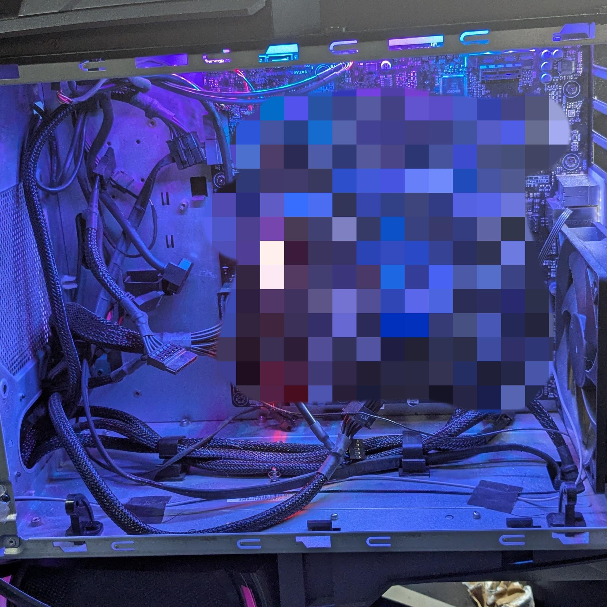 MSI MEG Aegis Ti5 Case and SFX Power Supply - Super Unique - Poor Condition