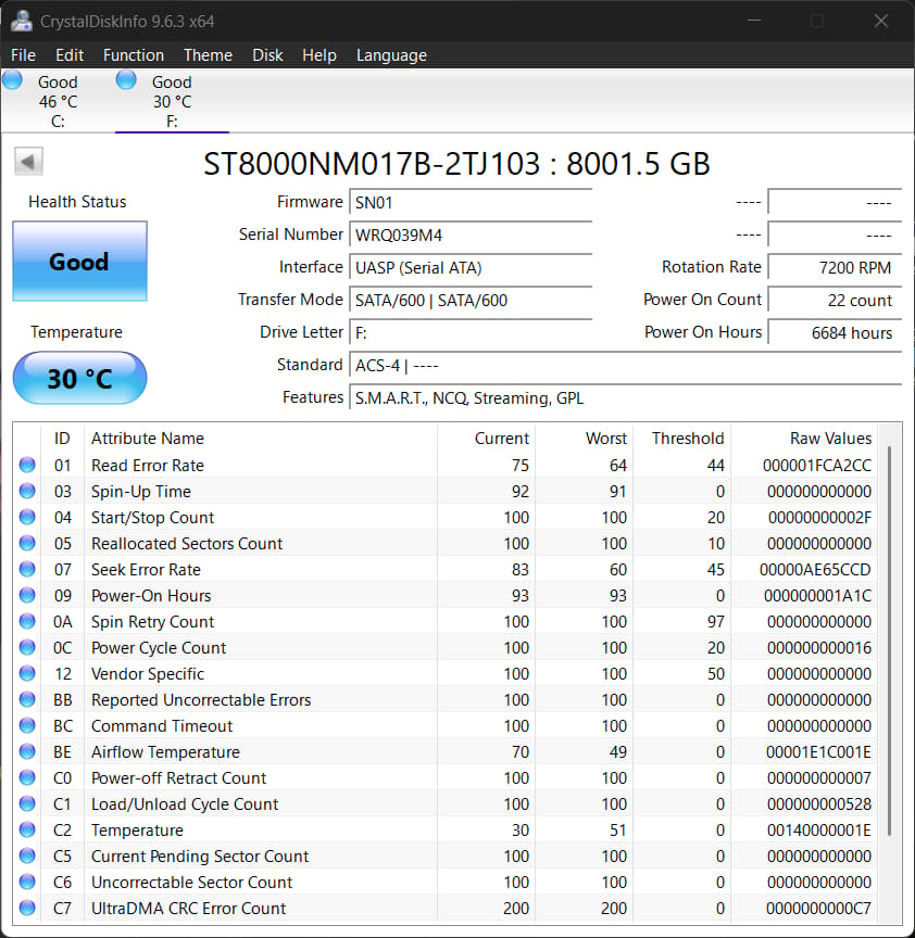 8TB Hard Drive - Seagate EXOS Enterprise 7200RPM