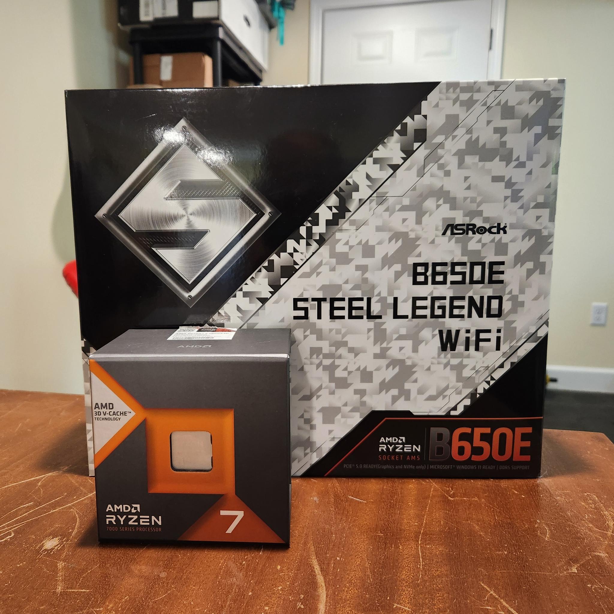 7800x3D + Asrock B650E Steel Legend Wifi