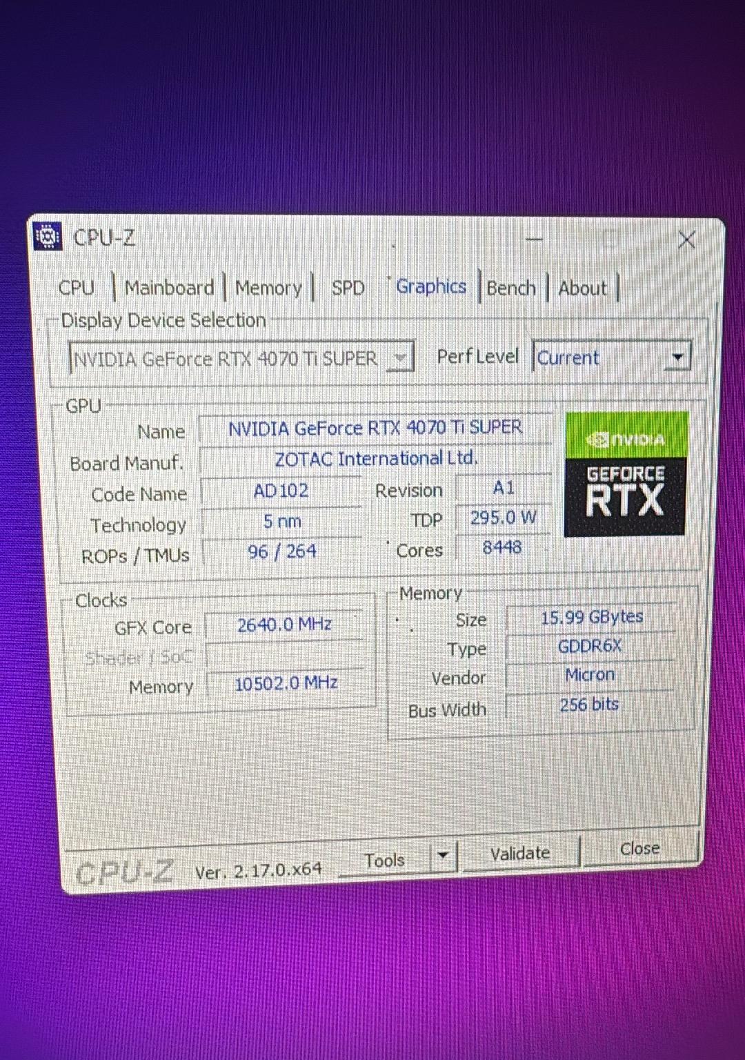 Zotac GAMING Trinity GeForce RTX 4070 Ti SUPER