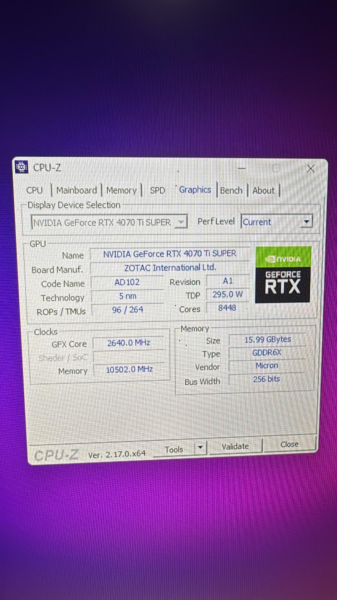 Zotac GAMING Trinity GeForce RTX 4070 Ti SUPER