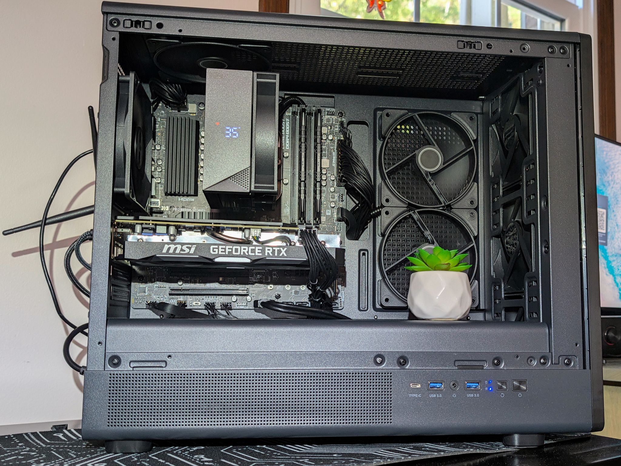 Ultra-Clean Wood Stealth PC | Ryzen 7 5800X + RTX 2060 Super | 1440p Gaming / Office Workstation