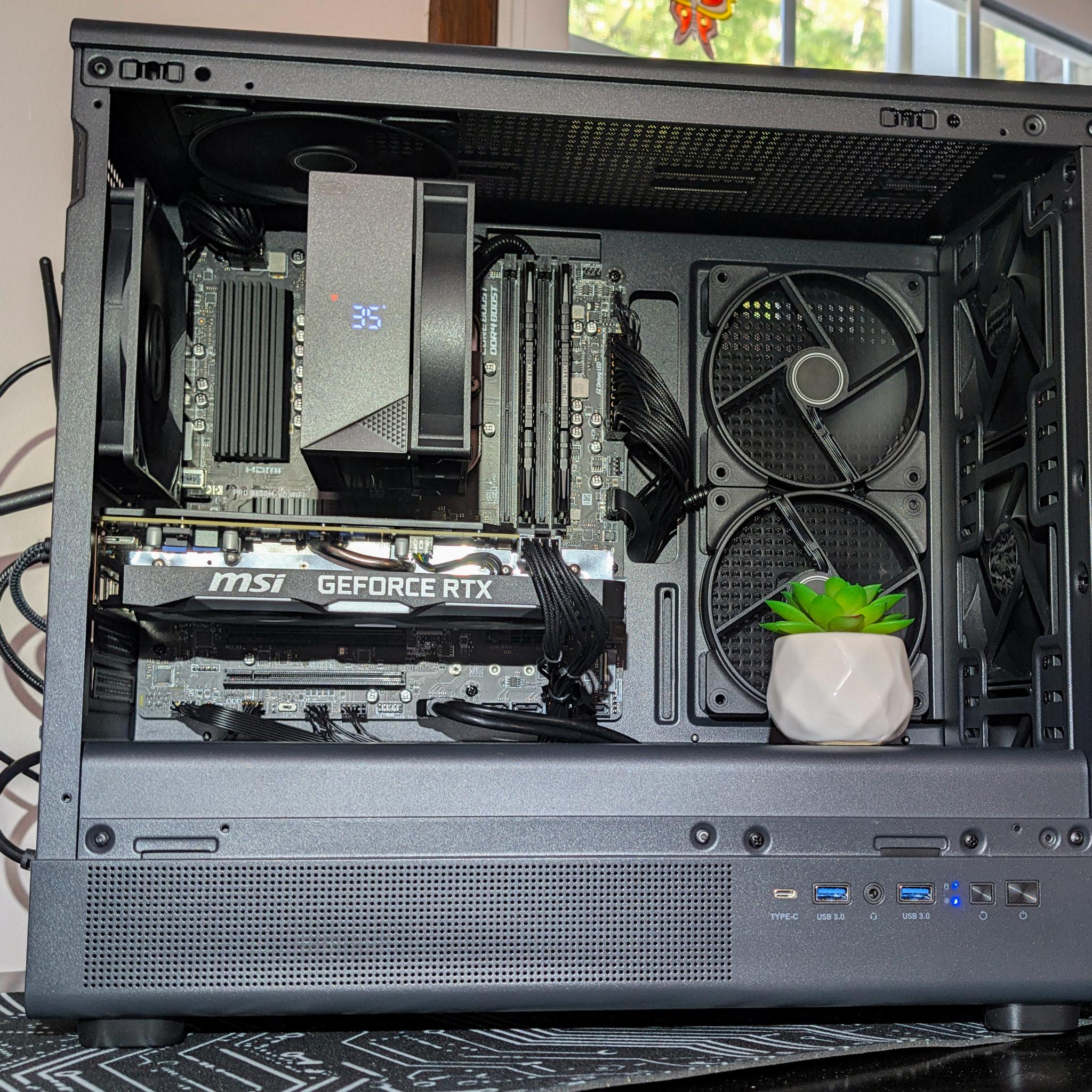 Ultra-Clean Wood Stealth PC | Ryzen 7 5800X + RTX 2060 Super | 1440p Gaming / Office Workstation