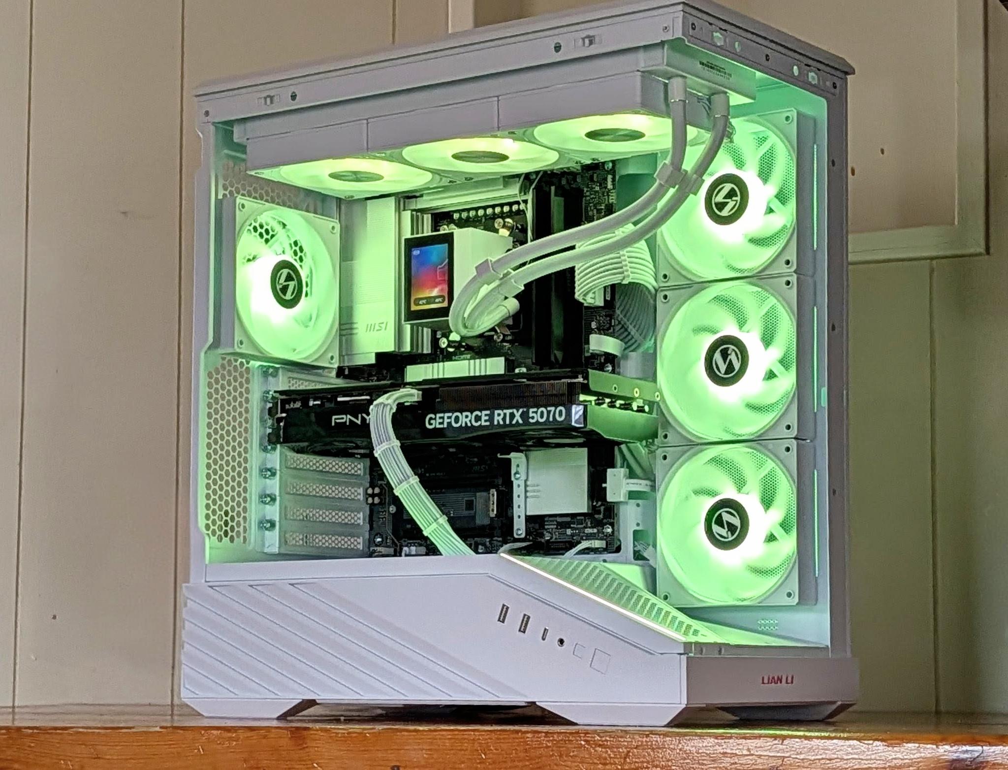 ⚡ RTX 5070 Gaming PC | Ryzen 9700X | AM5 Power | White & Black Build
