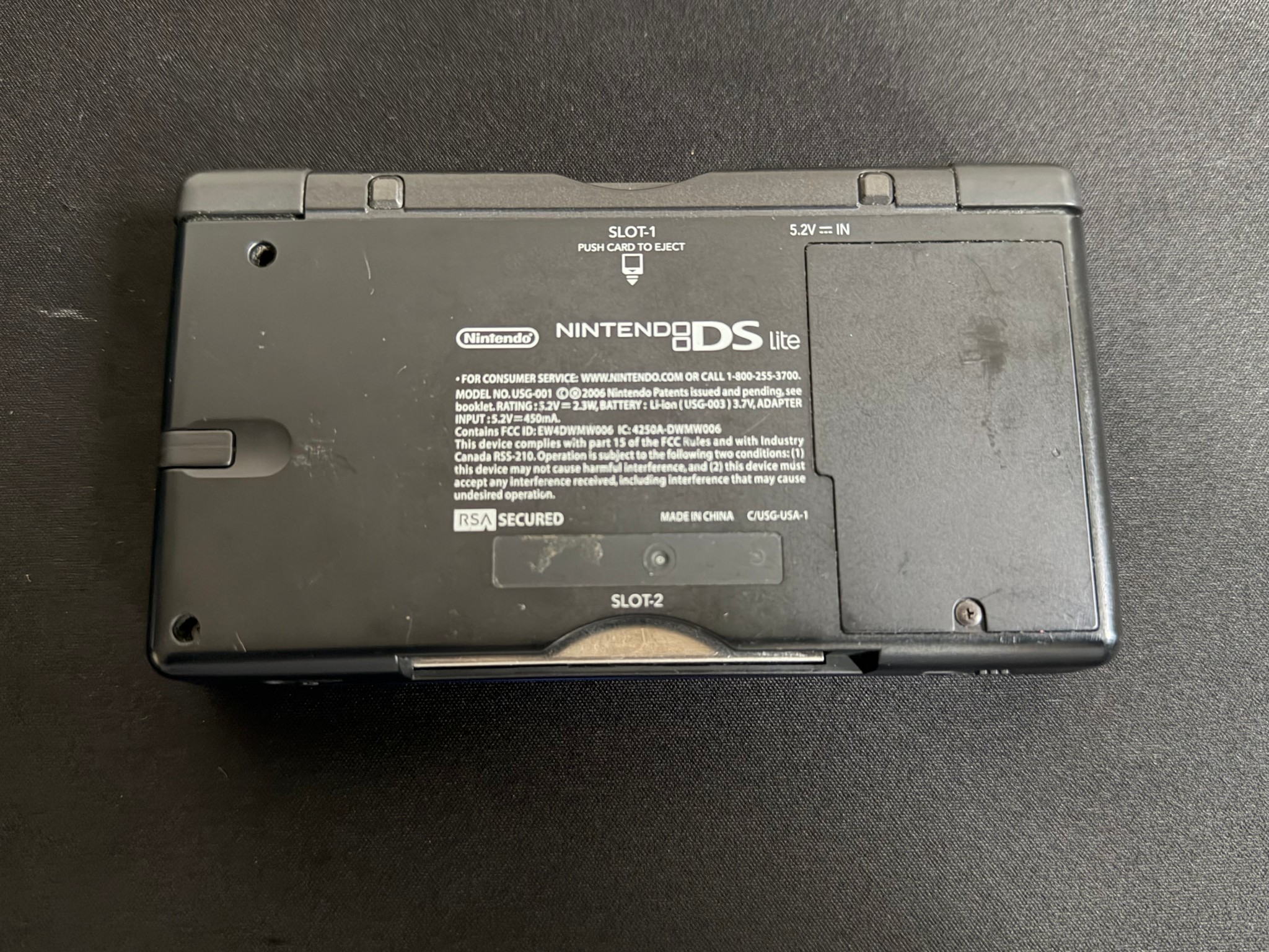 Nintendo DS Lite Handheld System - Blue Cobalt/Black - W/ Stylus & Charger