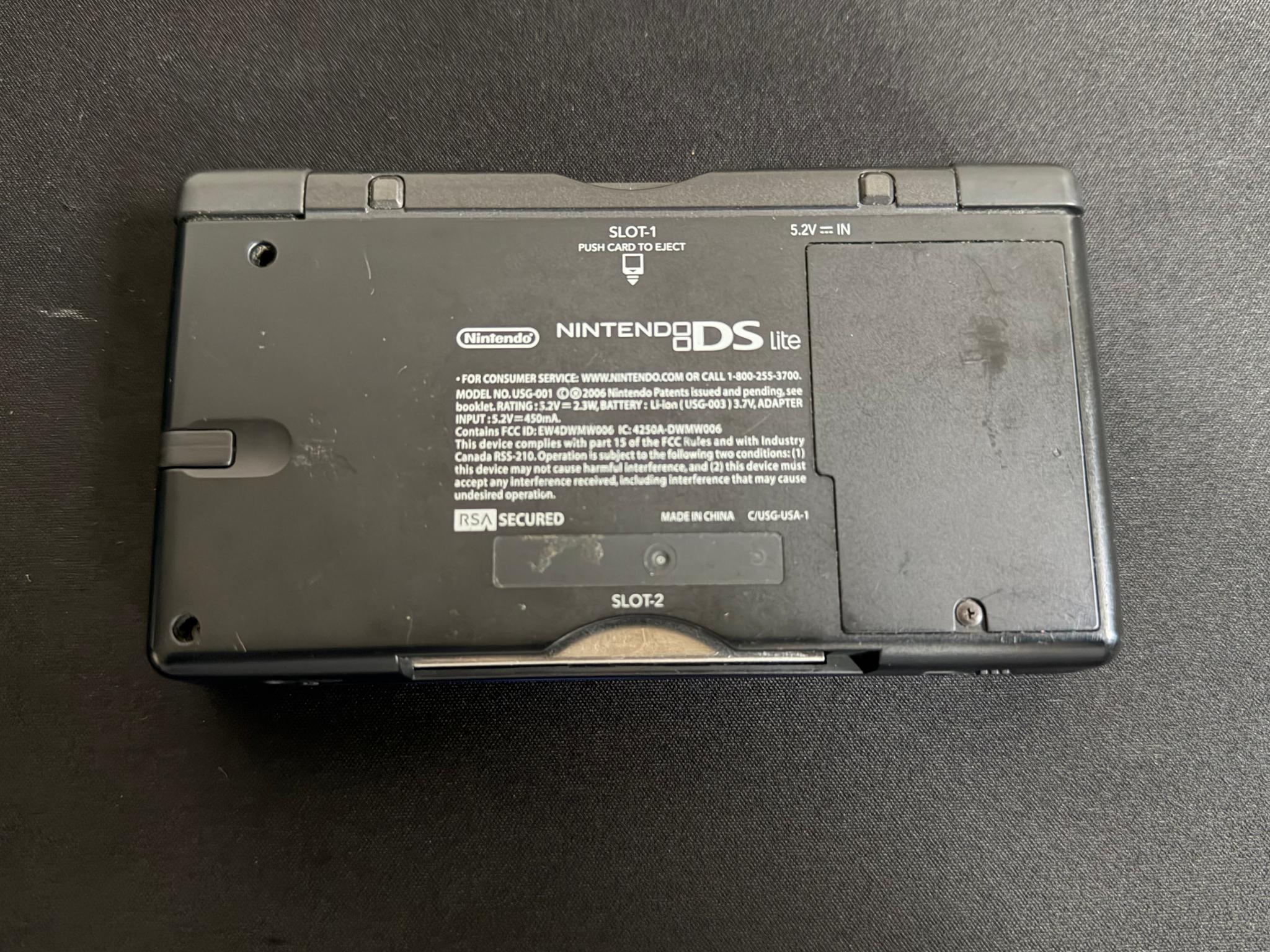 Nintendo DS Lite Handheld System - Blue Cobalt/Black - W/ Stylus & Charger