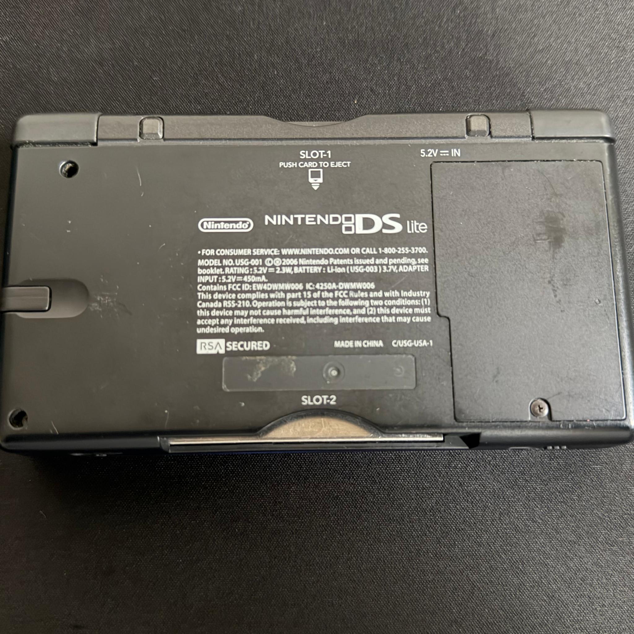 Nintendo DS Lite Handheld System - Blue Cobalt/Black - W/ Stylus & Charger