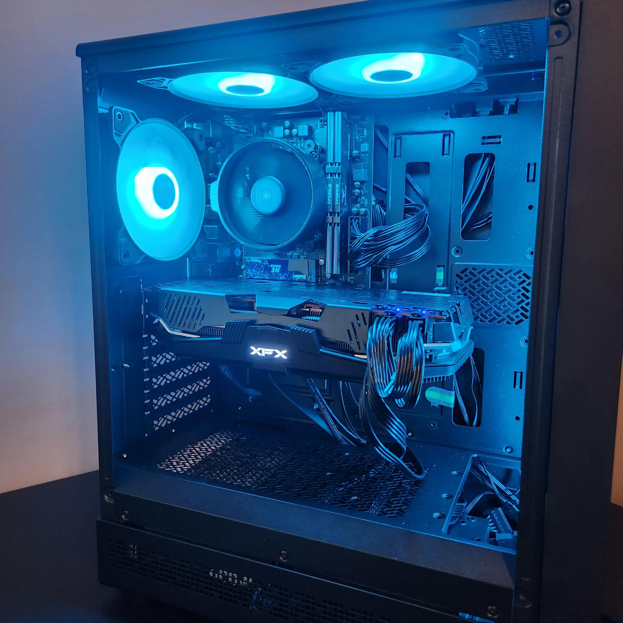 Custom 1080p Gaming PC | Ryzen 5 5500 + RX 5700XT + 16GB DDR4 + 512GB NVMe | Plug & Play Ready!