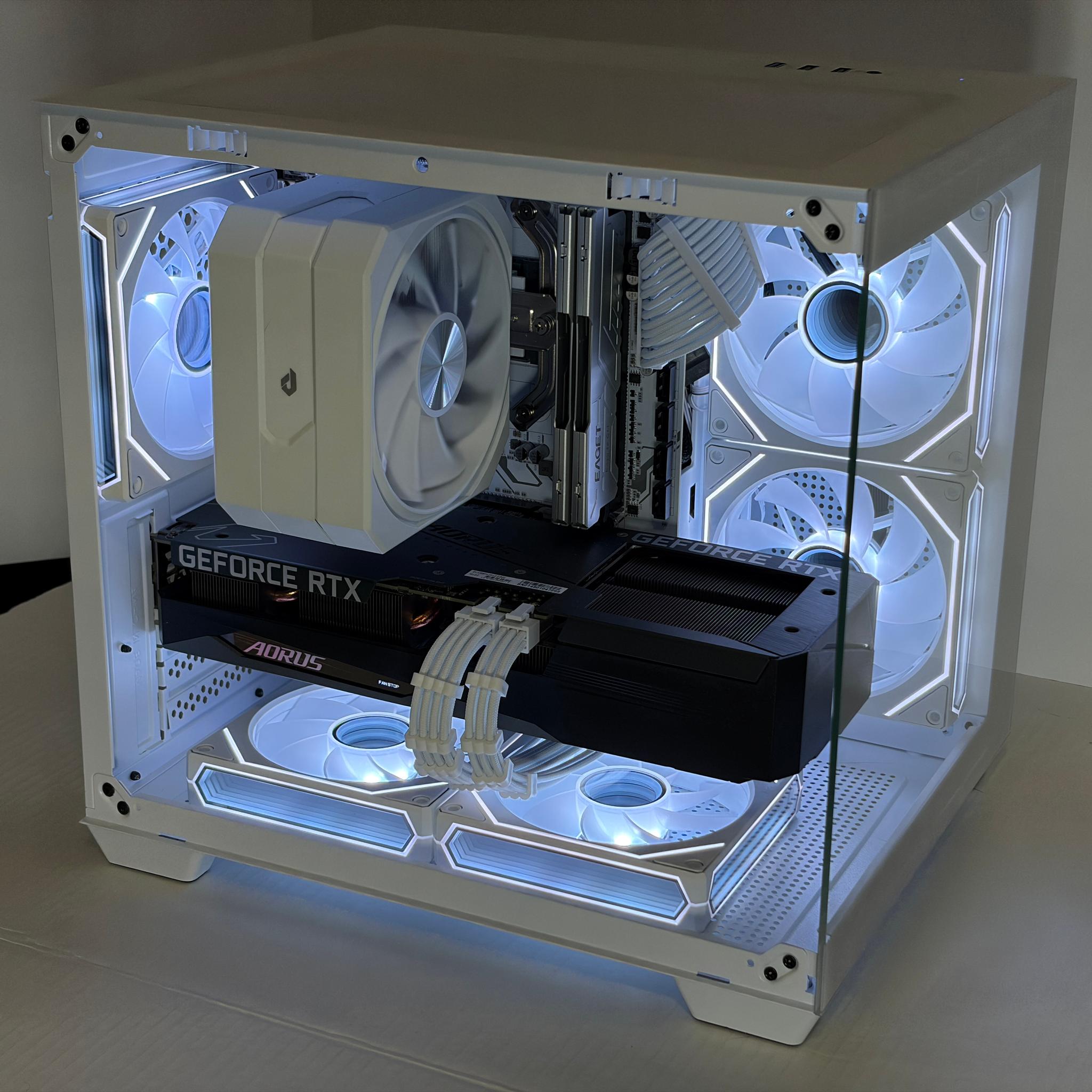 🔥 RTX 3060 Ti Gaming PC | Ryzen 5 5600 | 16GB RAM | 1TB NVMe | White RGB