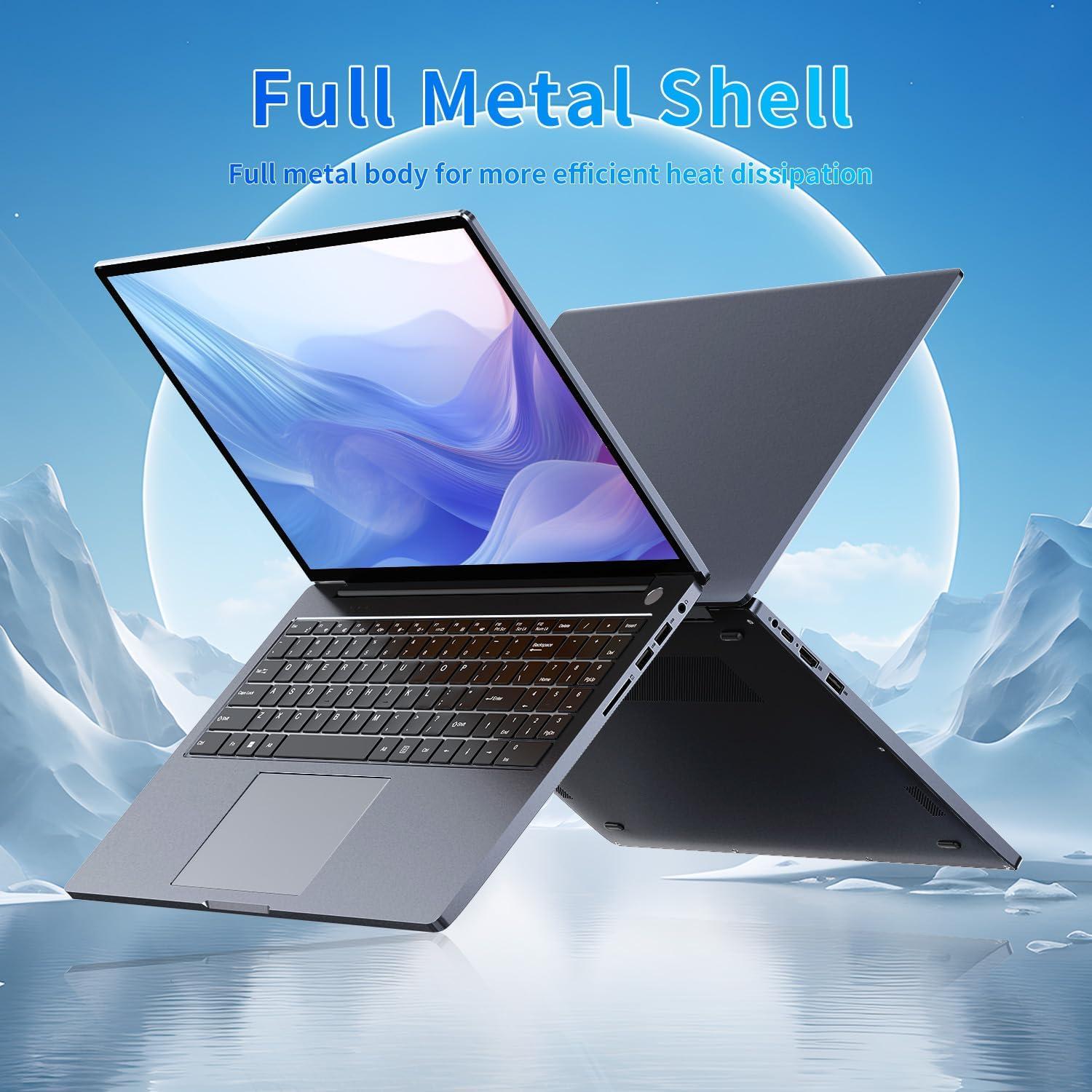16 inch Laptop, 16GB DDR4 512GB SSD, Intel Quad-Core N95 Processor (up to 3.4Ghz) Windows 11 Pro