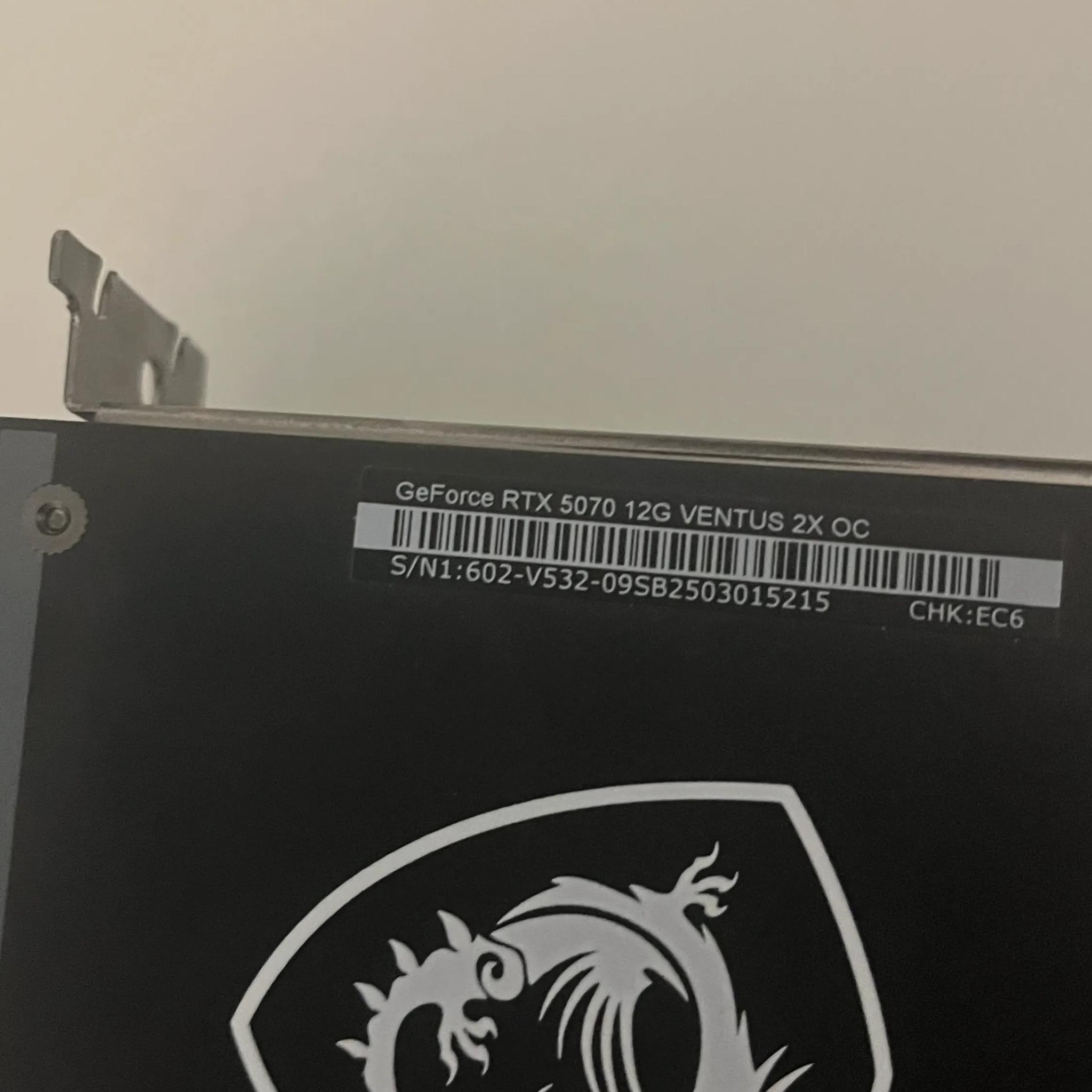 MSI GeForce RTX 5070 12G VENTUS 2X OC