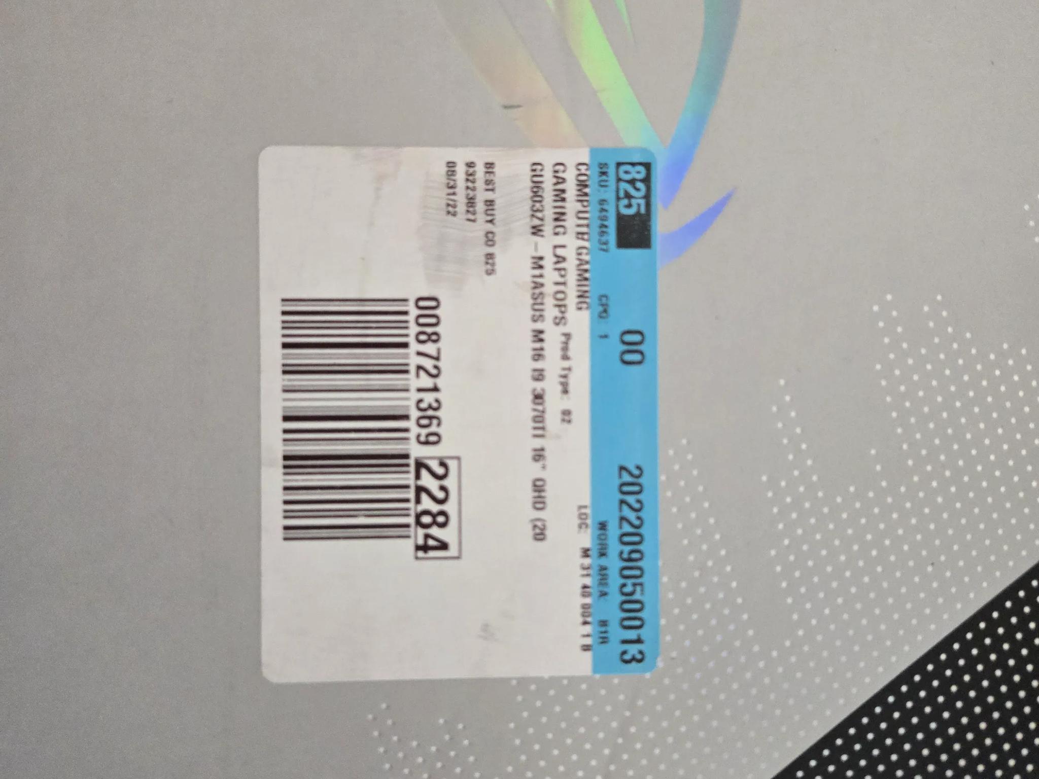 ASUS ROG Zephyrus M16 Laptop QHD Intel I9 12900h RTX 3070 TI