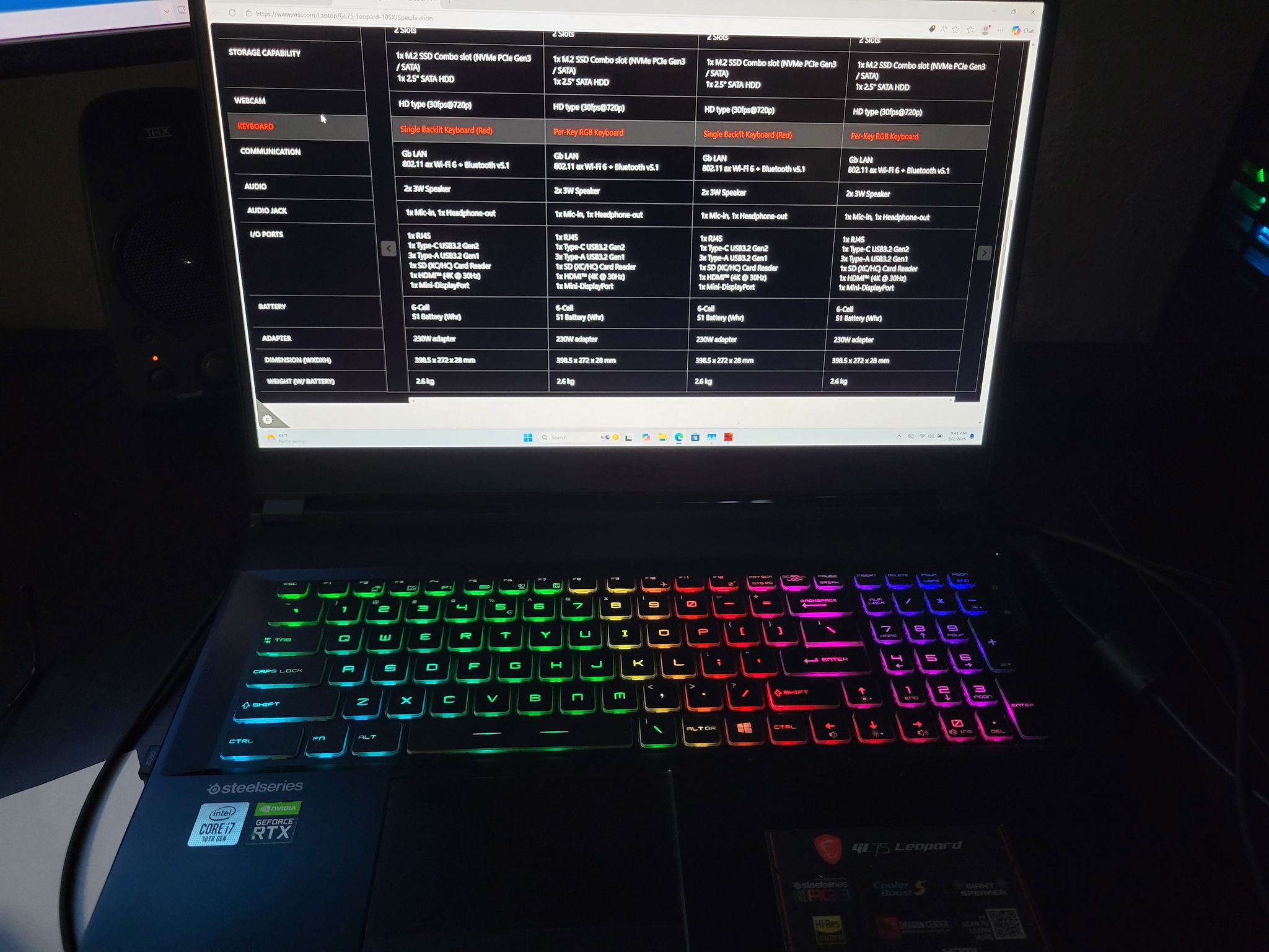 MSI GL75 Leopard