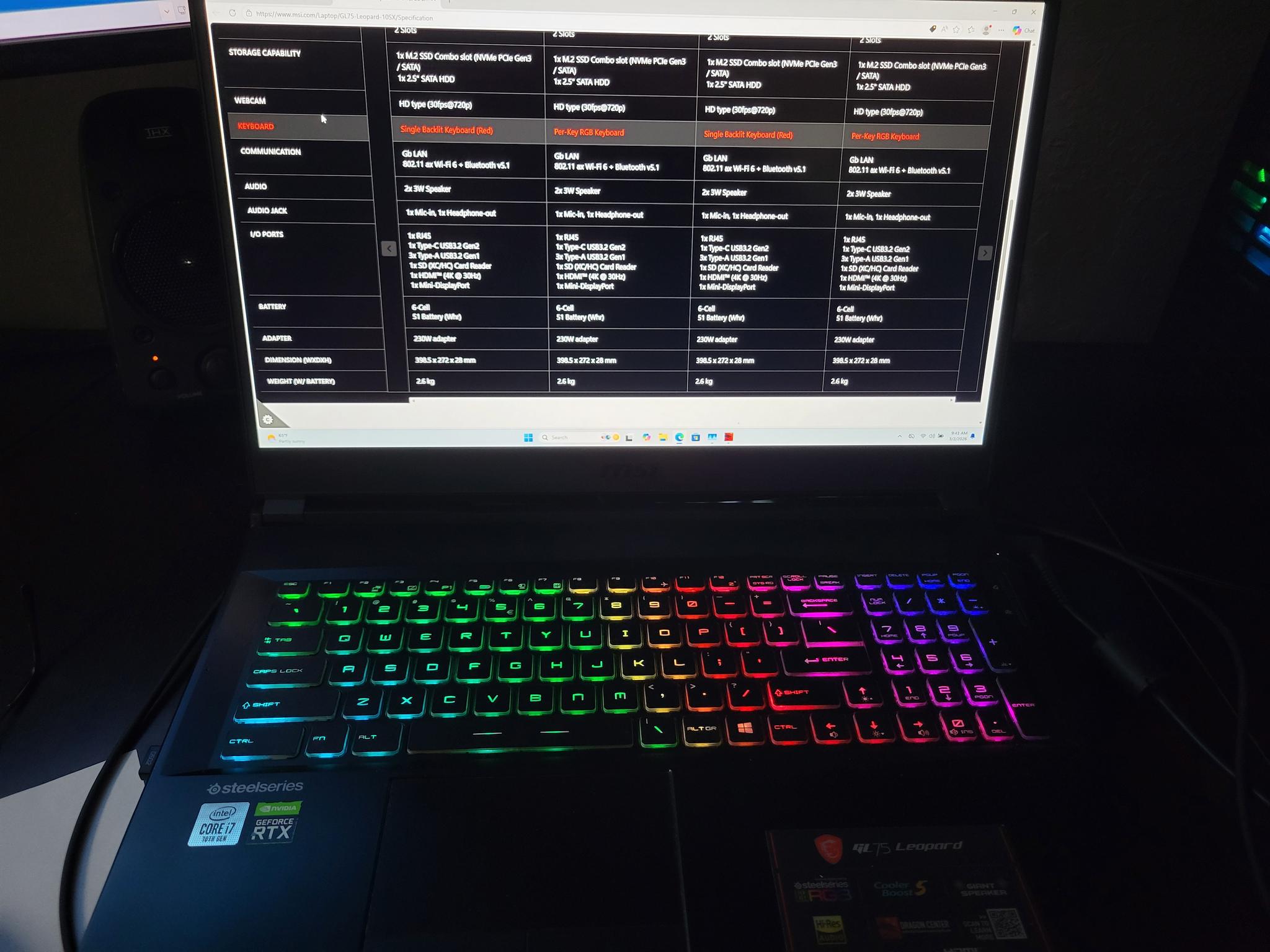 MSI GL75 Leopard