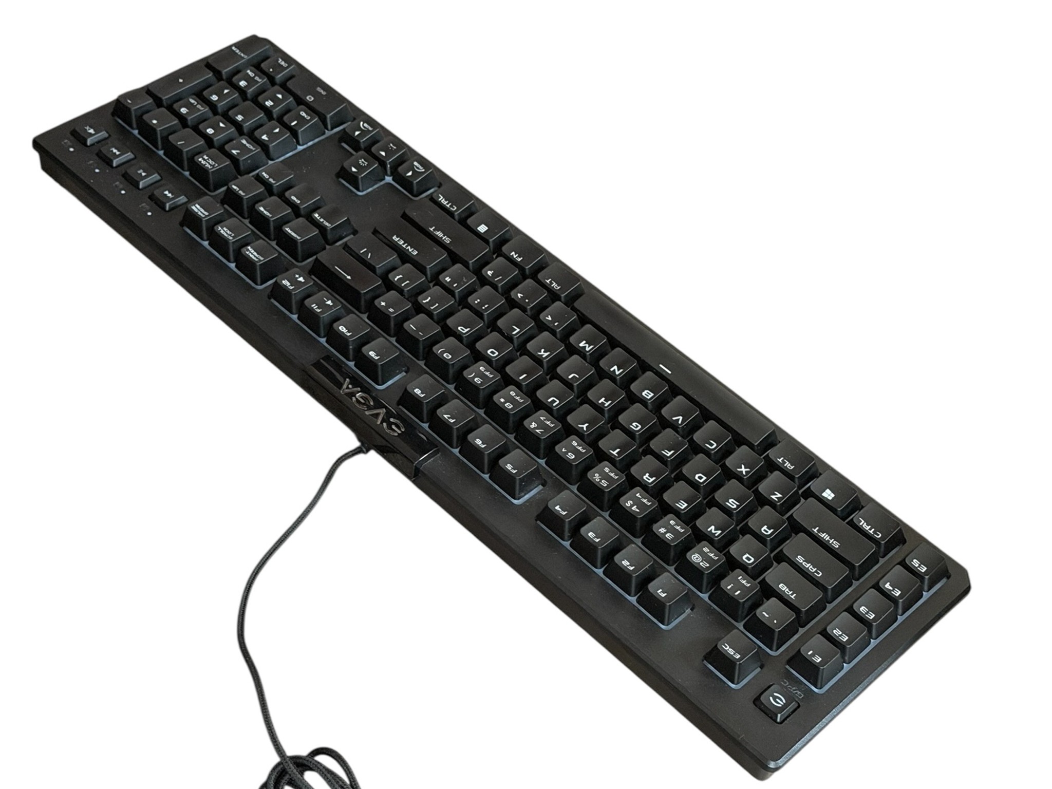 EVGA Z12 Gaming RGB Wired Mechanical Keyboard with Leather Wrist Pad