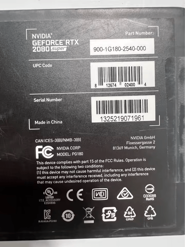  RTX 2080super founders edition