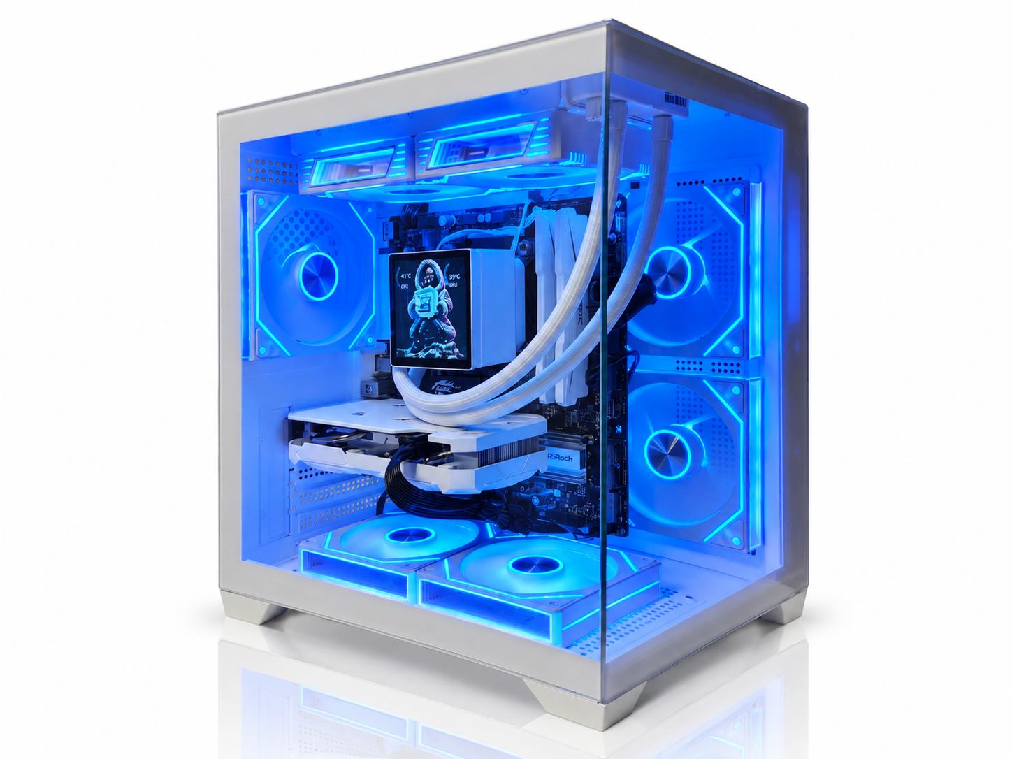 CUBEX RTX 4060 Gaming PC | Ryzen 5 5600X | 16GB RAM | 1TB NVMe |4" LCD AIO