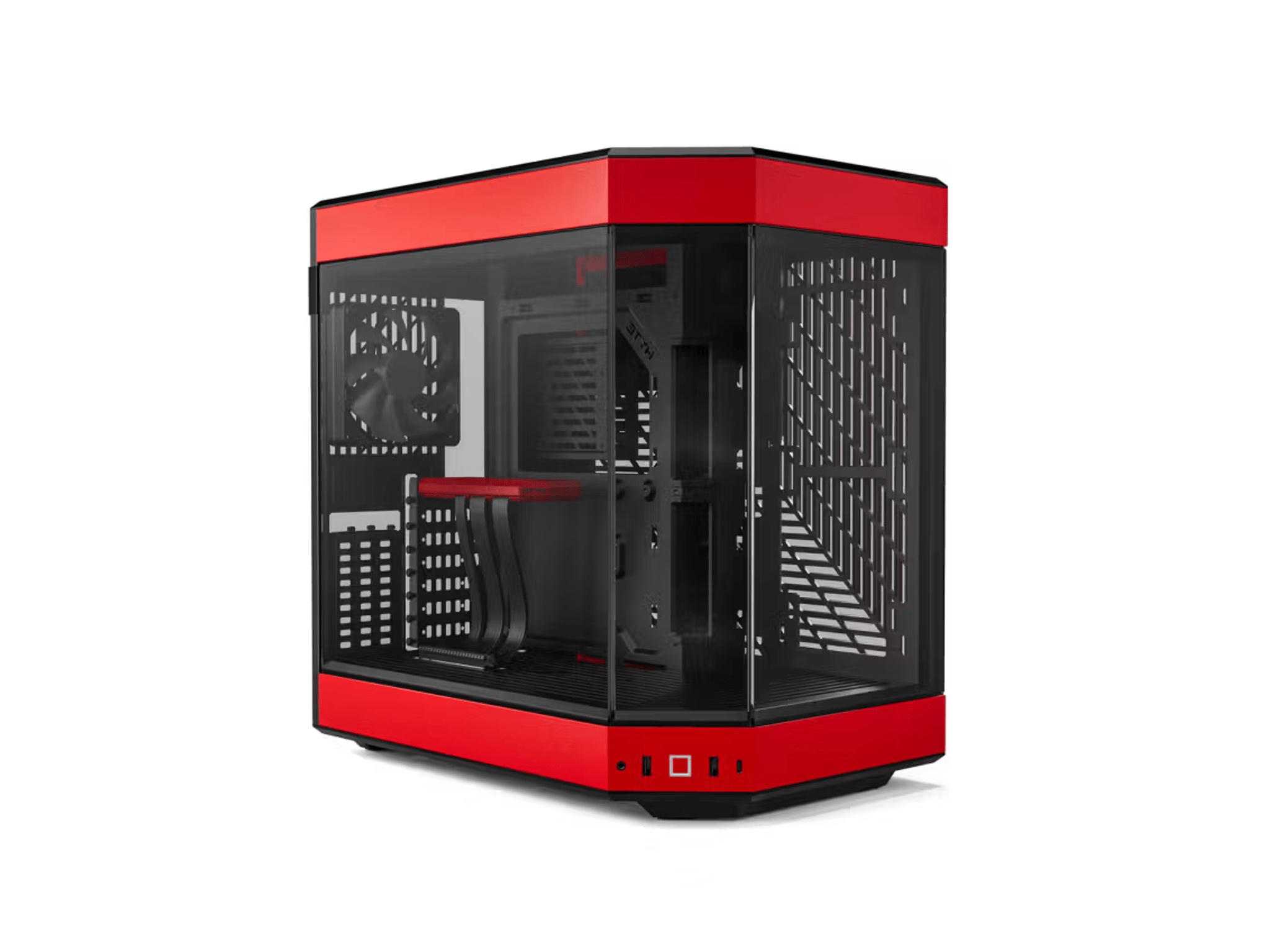 HYTE Y60 w/ 12.6″ LCD ATX Mid-Tower Case Dual-Chamber Panoramic Glass Y70 Touch