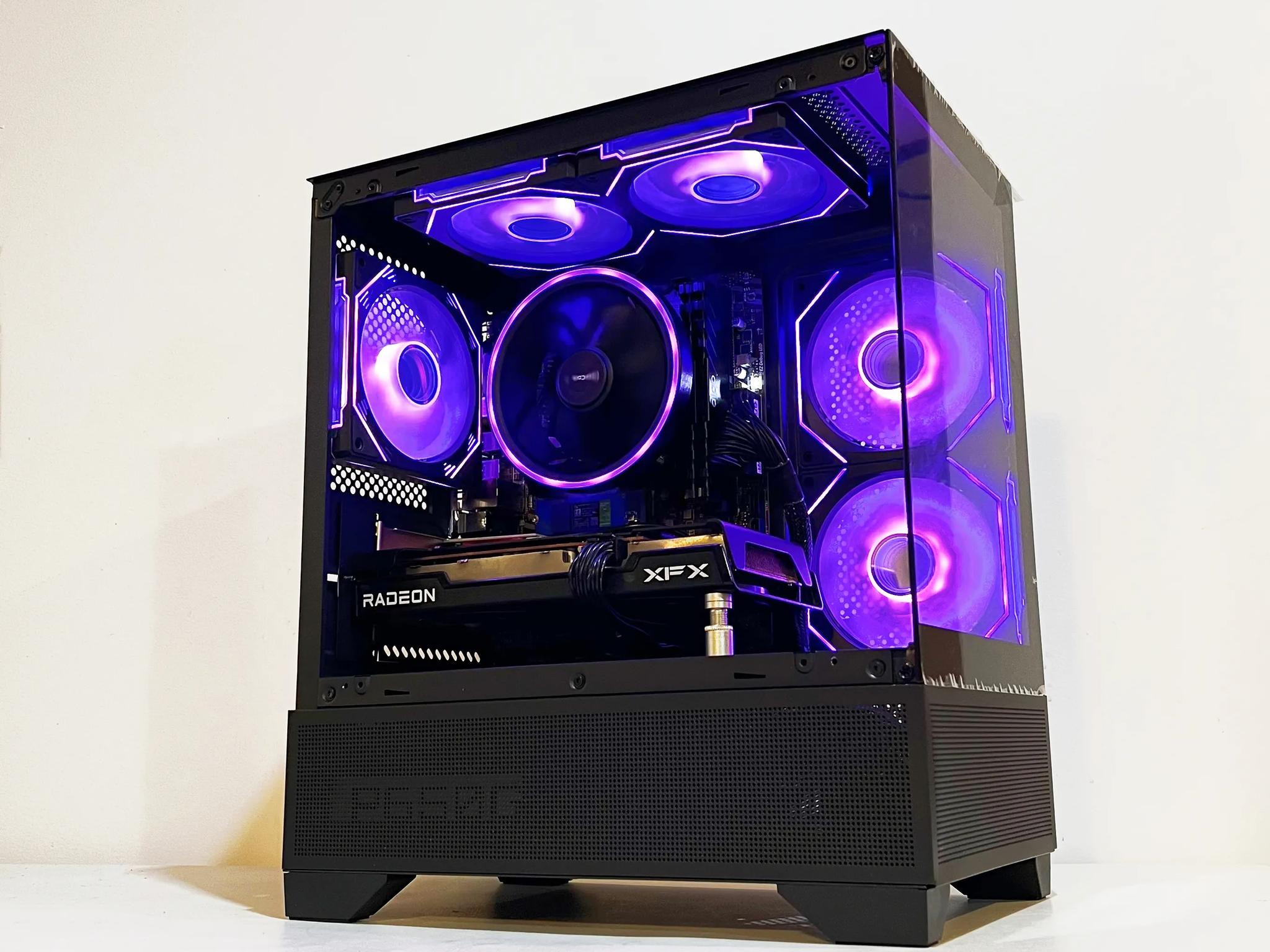 🔥Limited time🔥 RX 6600|R5-5600|1TB M.2|32GB RAM|ARGB Fans|-DepxTech Pre-Built PC