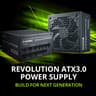 ENERMAX REVOLUTION ATX 3.0 1200W, 80+ Gold Full Modular, ATX 3.0, 600W PCIe 5.0 12VHPWR Connectors