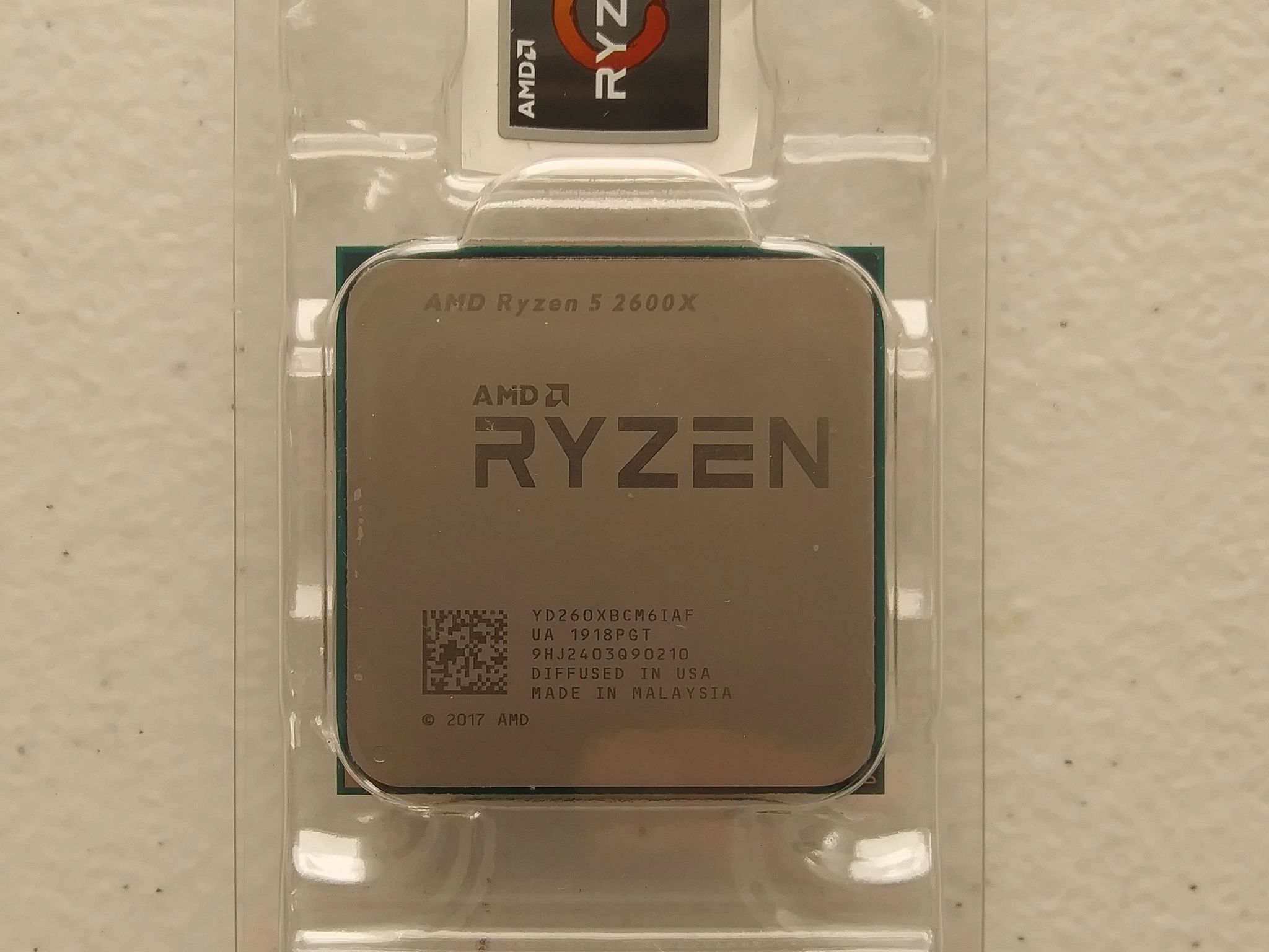 AMD Ryzen 5 2600X 6-Core, 12-Thread Processor for AM4 Motherboard