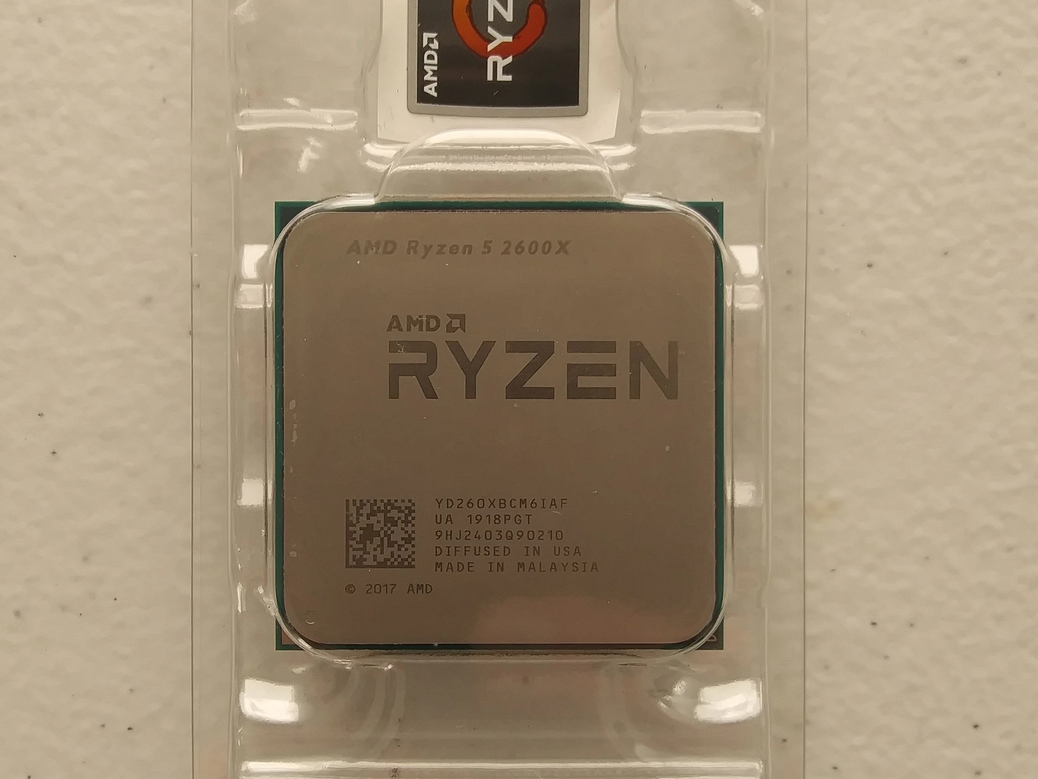 AMD Ryzen 5 2600X 6-Core, 12-Thread Processor for AM4 Motherboard