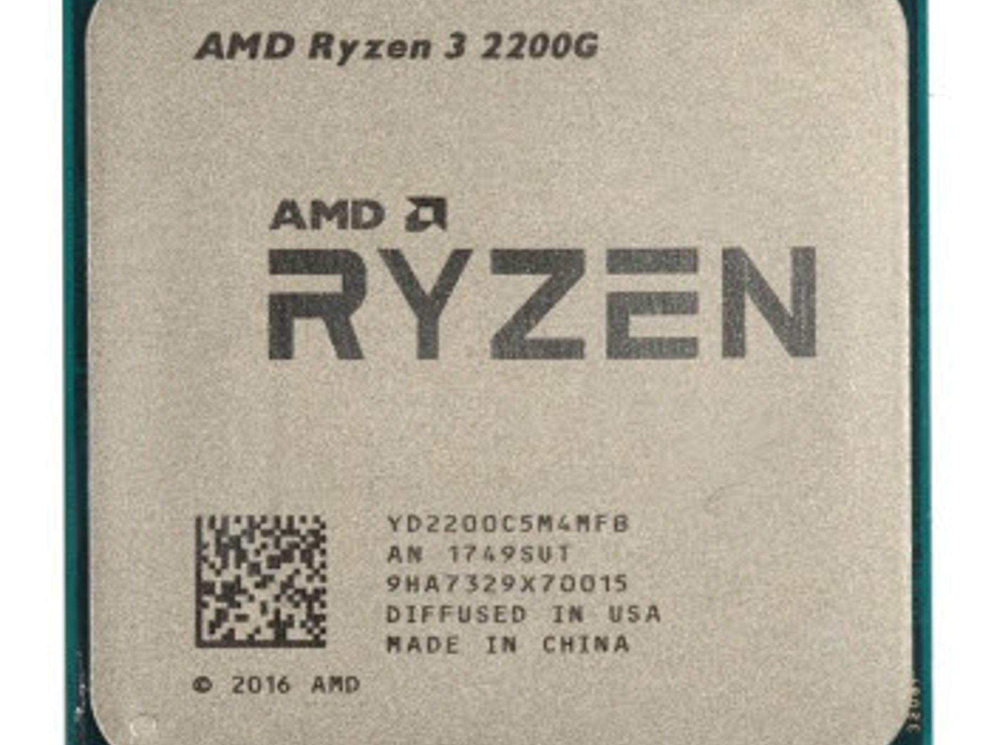 AMD Ryzen 3 2200G - 4 cores / 4 threads - Integrated Radeon Vega 8 Graphics