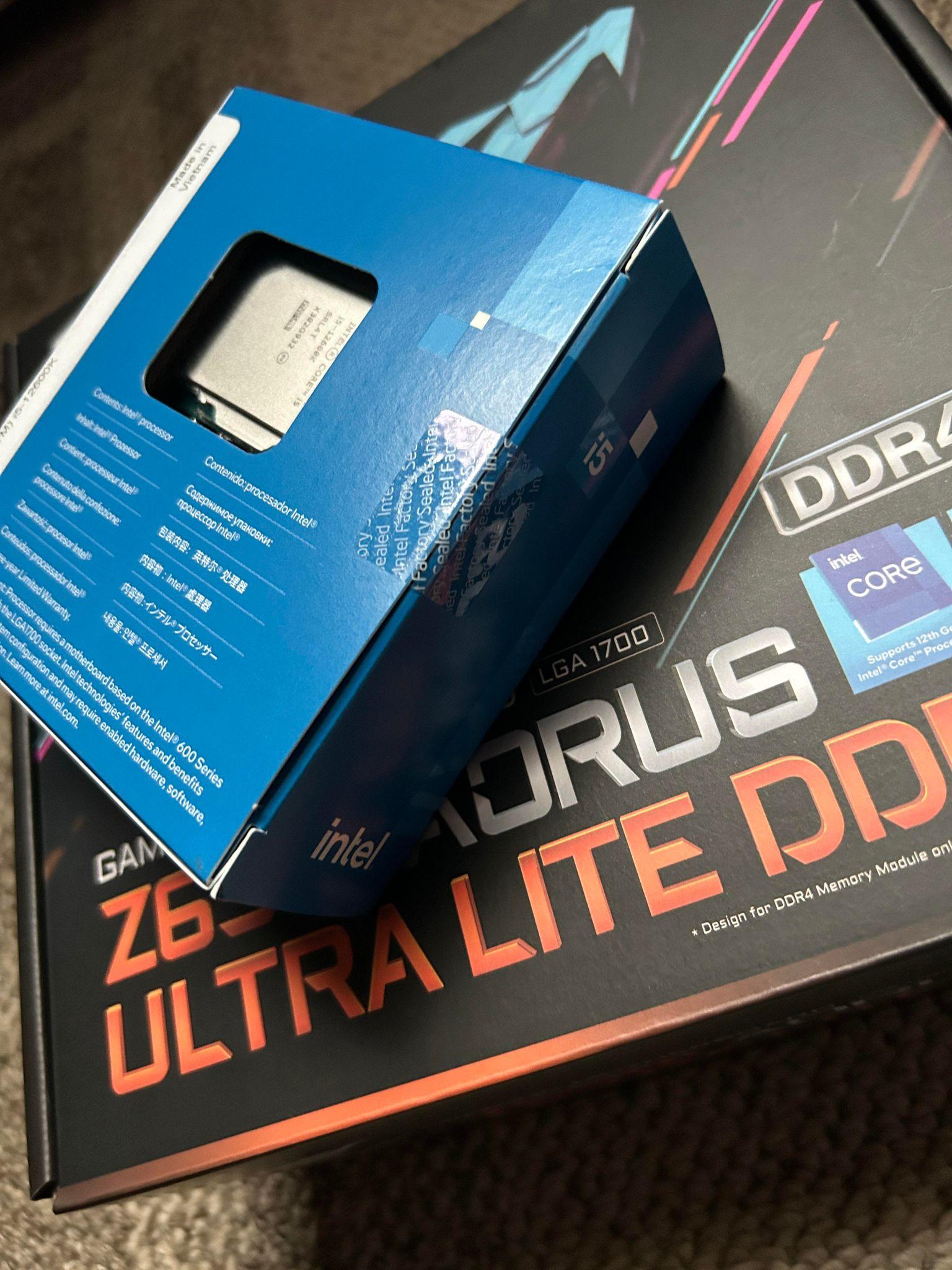 I5-12600K + Z690I Aorus Ultra Lite DDR4