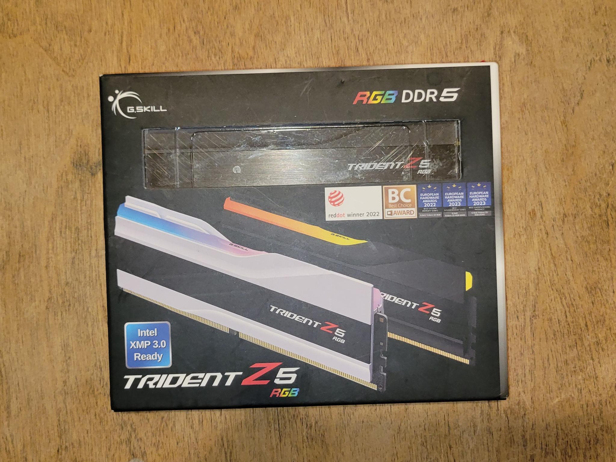 Never opened G.SKILL Trident Z5 RGB Series 64GB