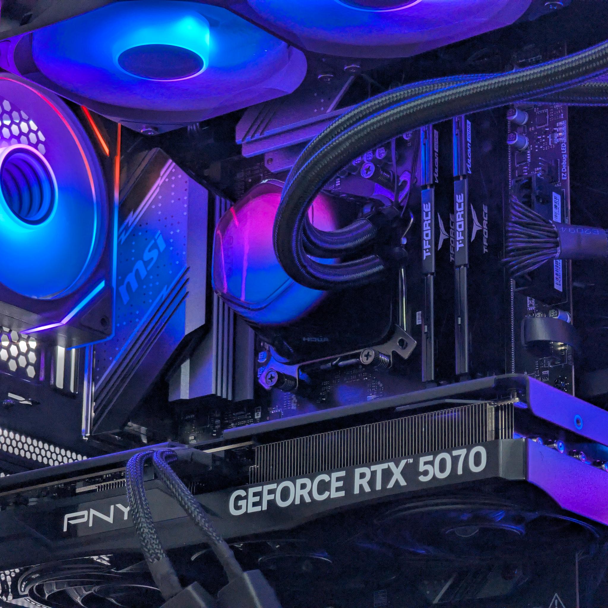 🩵🖤Ryzen 7 7800x3D | RTX 5070 | 32GB DDR5 | 2TB SSD | Gaming PC🖤🩵