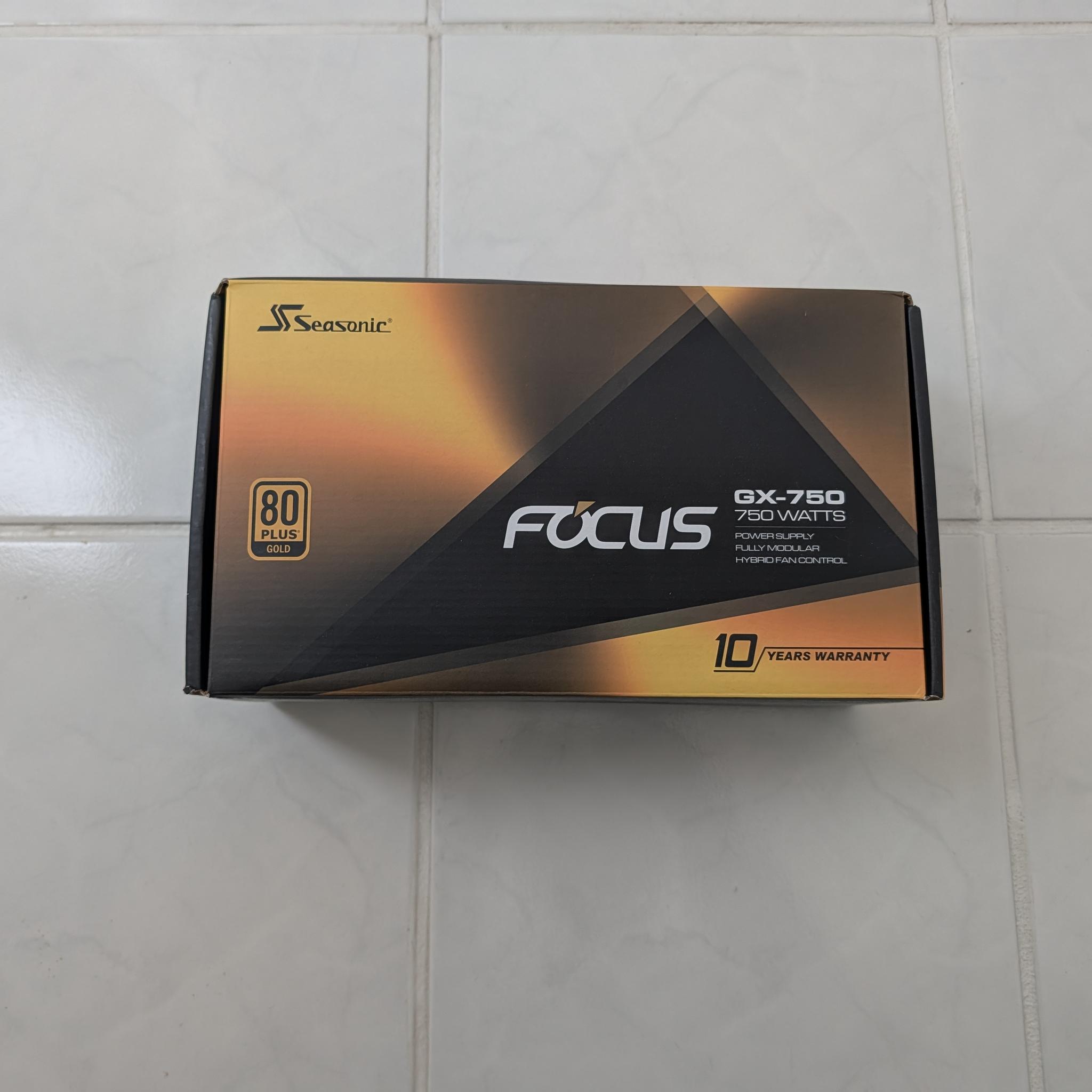 SeaSonic FOCUS GX-750 Watt Gold Power Supply