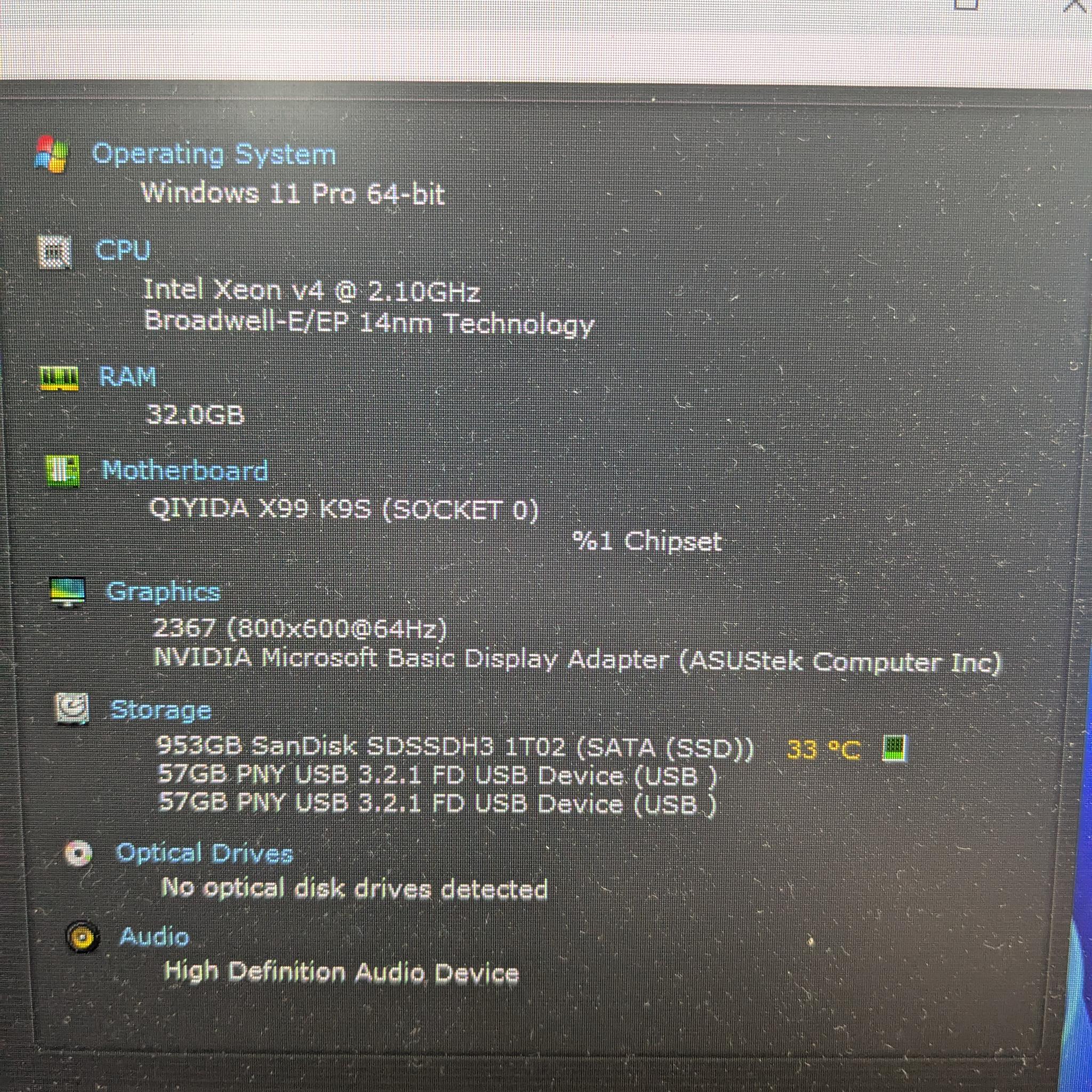 AI or CAD Workstation | 18 Core Xeon CPU, 12GB Nvidia TITAN X GPU, 32GB RAM, 1TB SSD, Win11