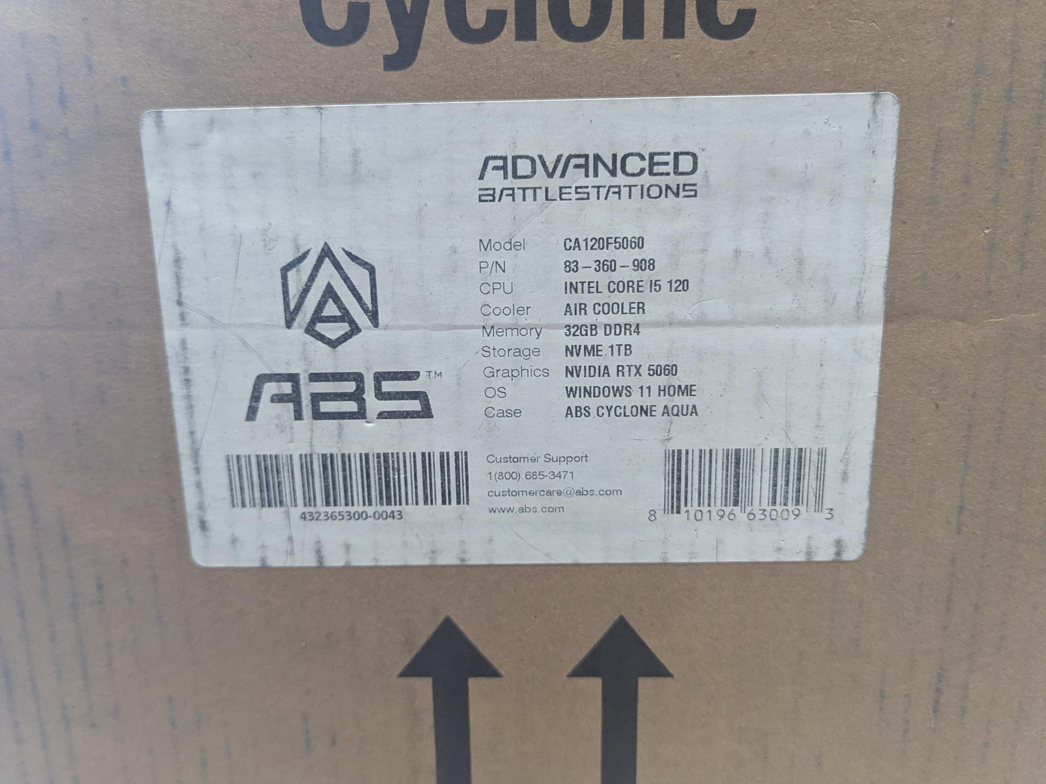 🌊 Cyclone Aqua | RTX 5060 8GB | Intel Core 5 120 | DLSS 4 Gaming | 32GB DDR4 | 1TB NVMe