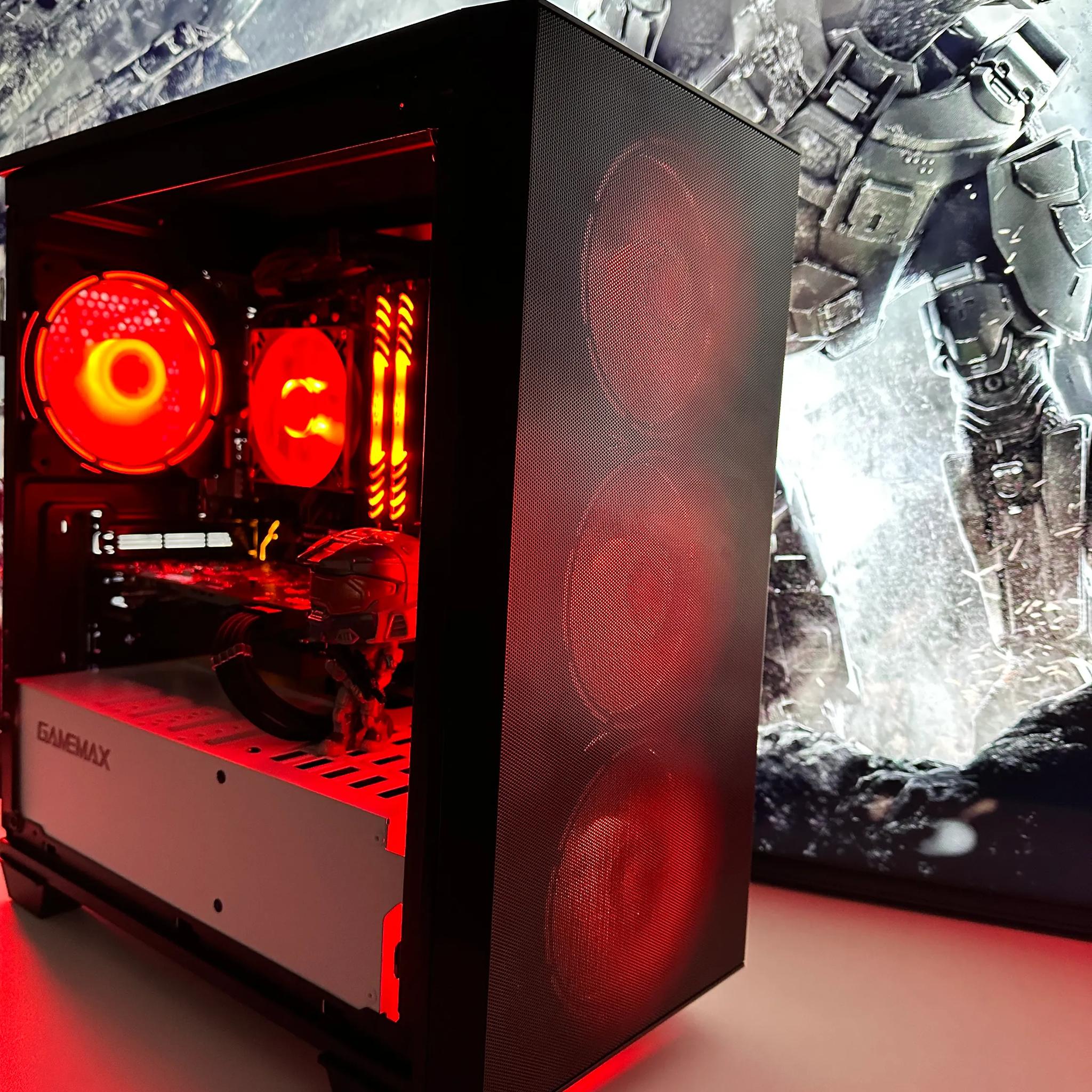 🔋😇Halo Mark VII🔋😇||Gaming PC-AMD RX 6600 8GB-AMD Ryzen 5 5500 6 core-16GB DDR4 RAM-512GB SSD