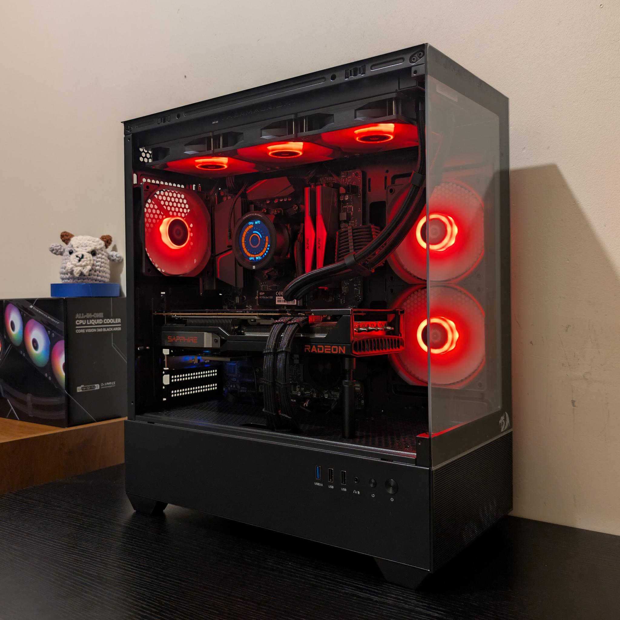 🔥🐦‍⬛ 1440p Gaming Beast | RX 6800XT| Ryzen 7 5800X | 1TB SSD | 32GB RAM | WiFi 6 & Bluetooth 🐦‍⬛🔥