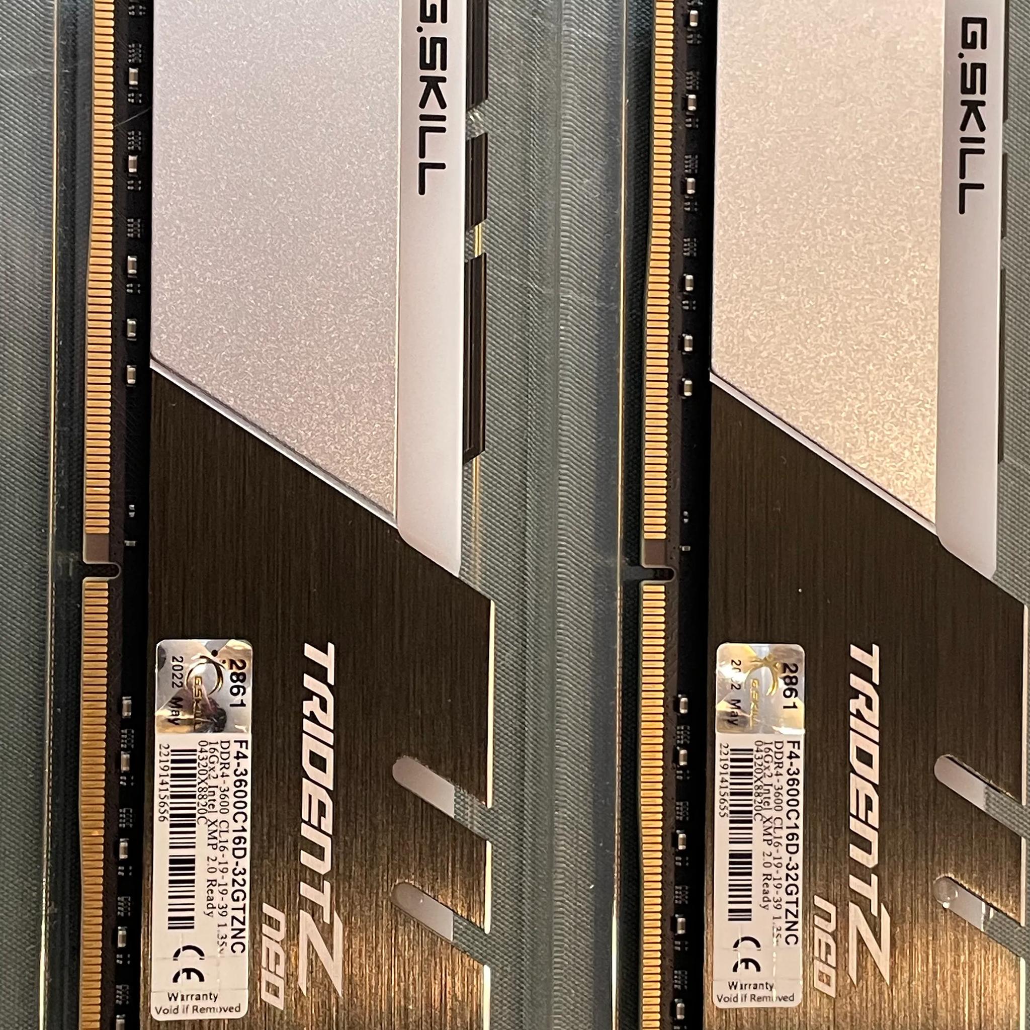 G.Skill Trident Z Neo Series DDR4-3600 RAM 32GB (2x16)