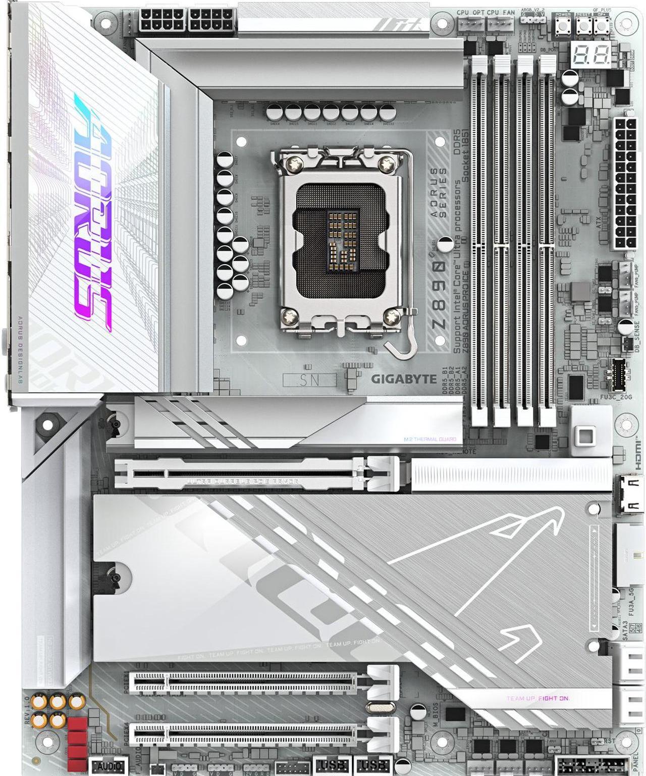 GIGABYTE Z890 AORUS PRO ICE Ultra Core (Series 2) LGA 1851, ATX, DDR5