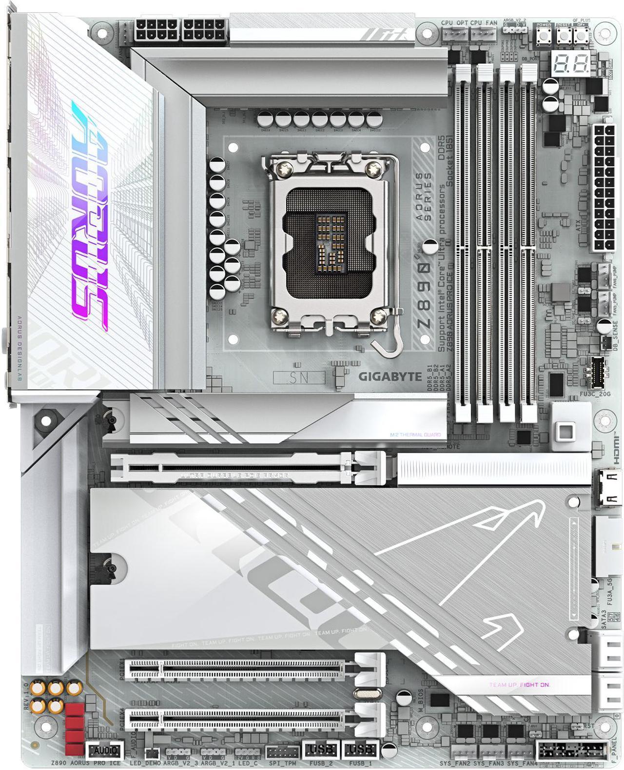 GIGABYTE Z890 AORUS PRO ICE Ultra Core (Series 2) LGA 1851, ATX, DDR5