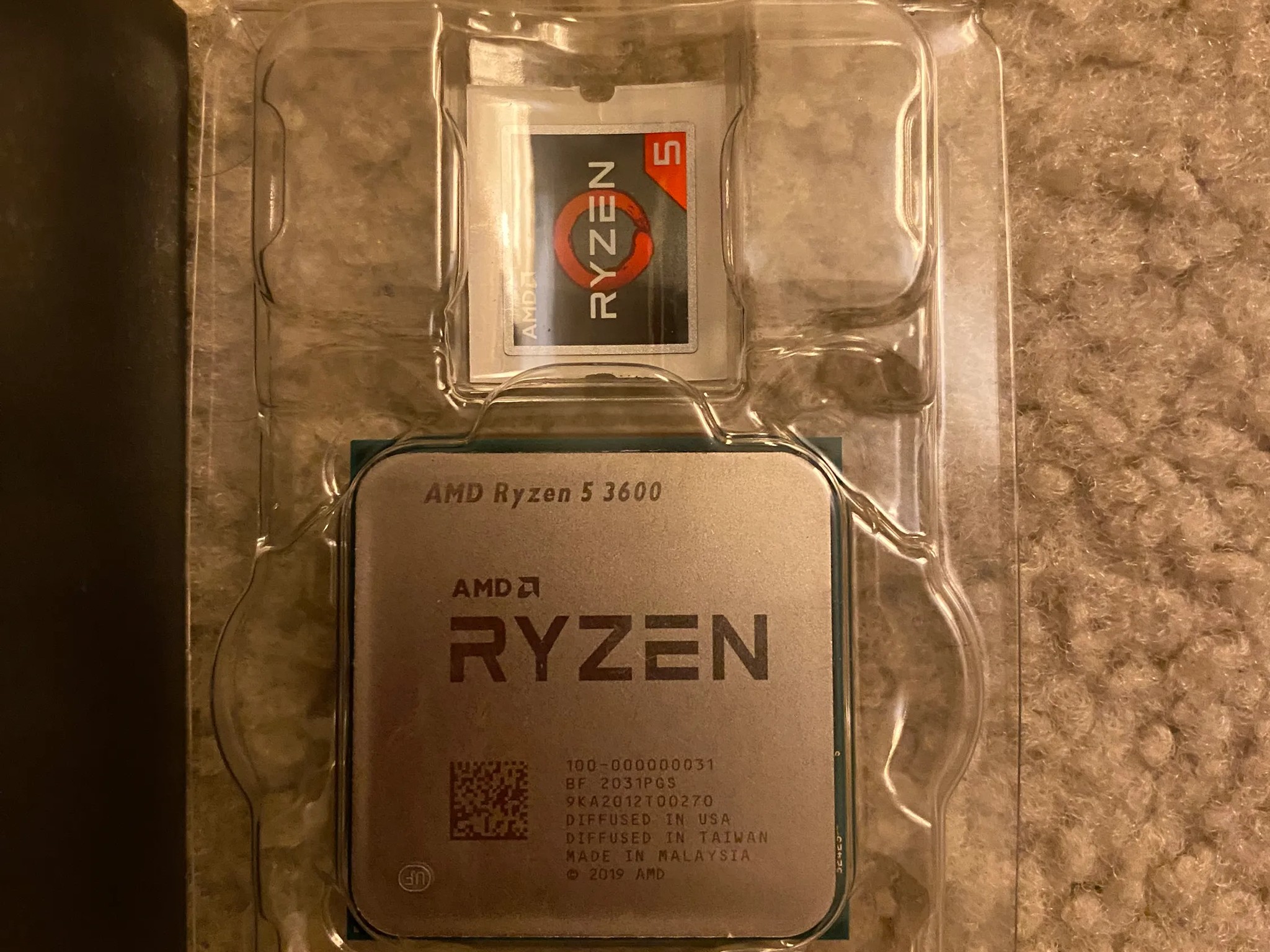AMD Ryzen 5 3600 Processor + Heatsink
