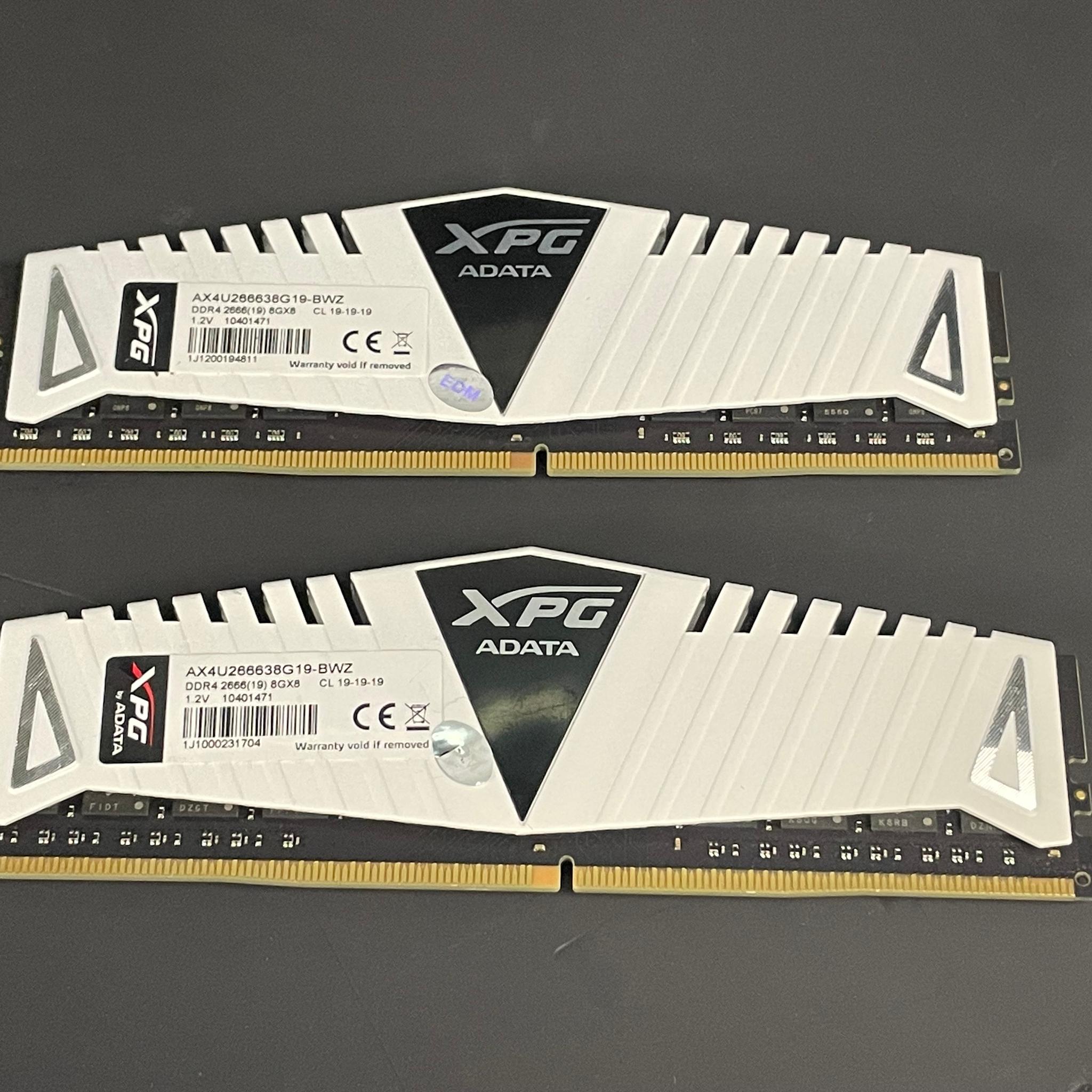Adata XPG 16GB CL19 DDR4 2x8GB 2666MHZ RAM Kit | Free Shipping